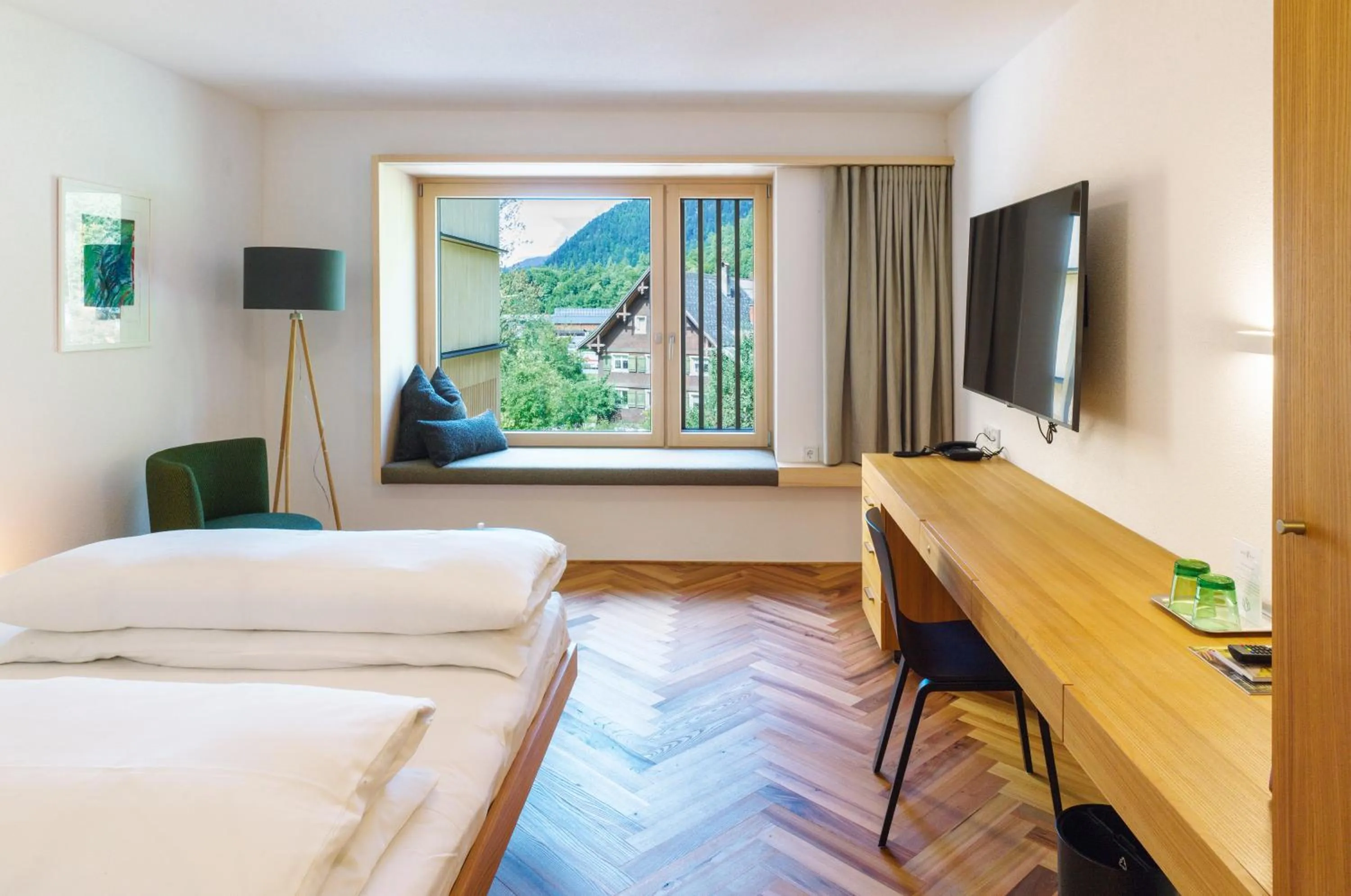 Bed in Hotel Krone in Au