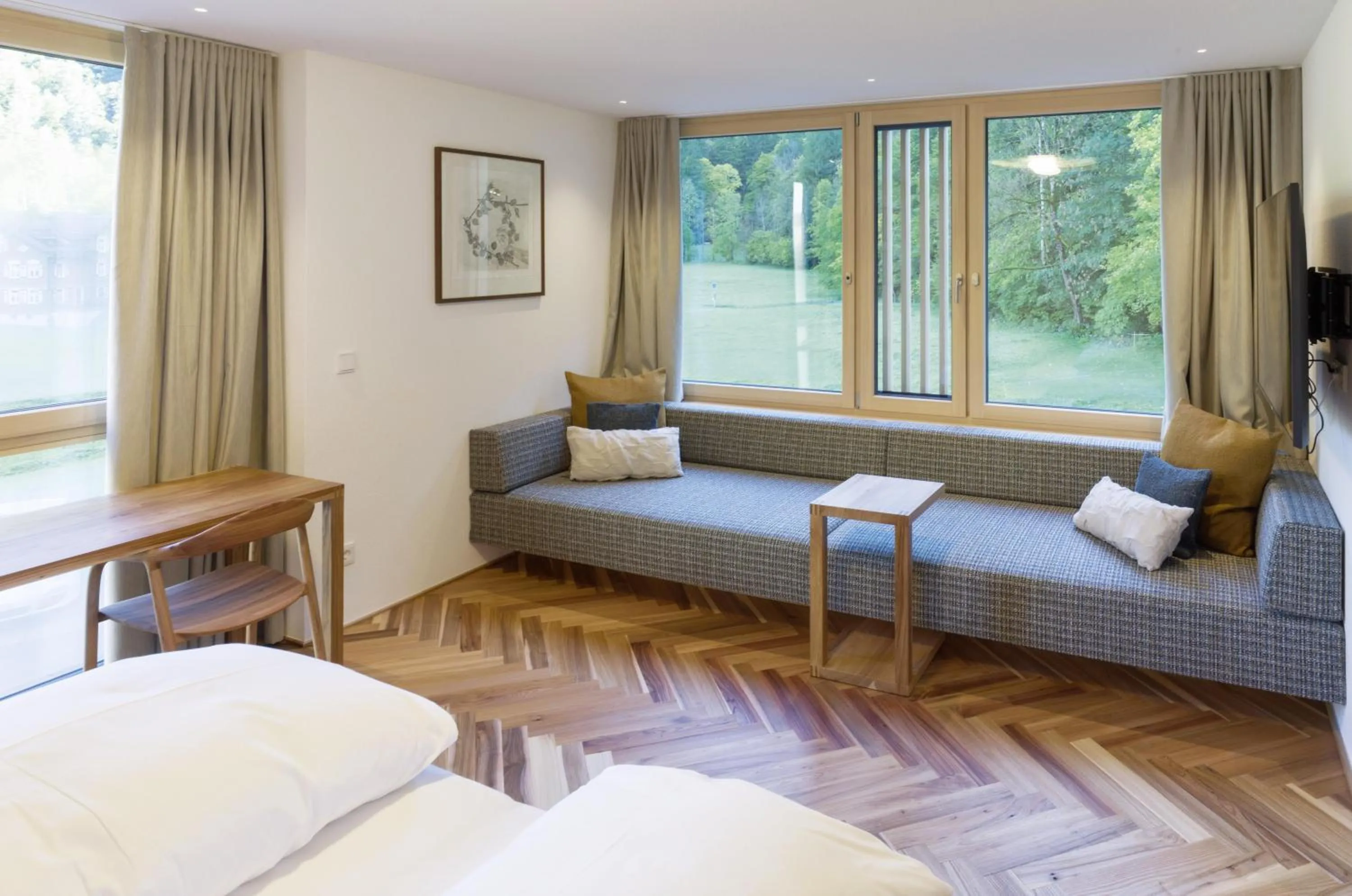 Bed in Hotel Krone in Au