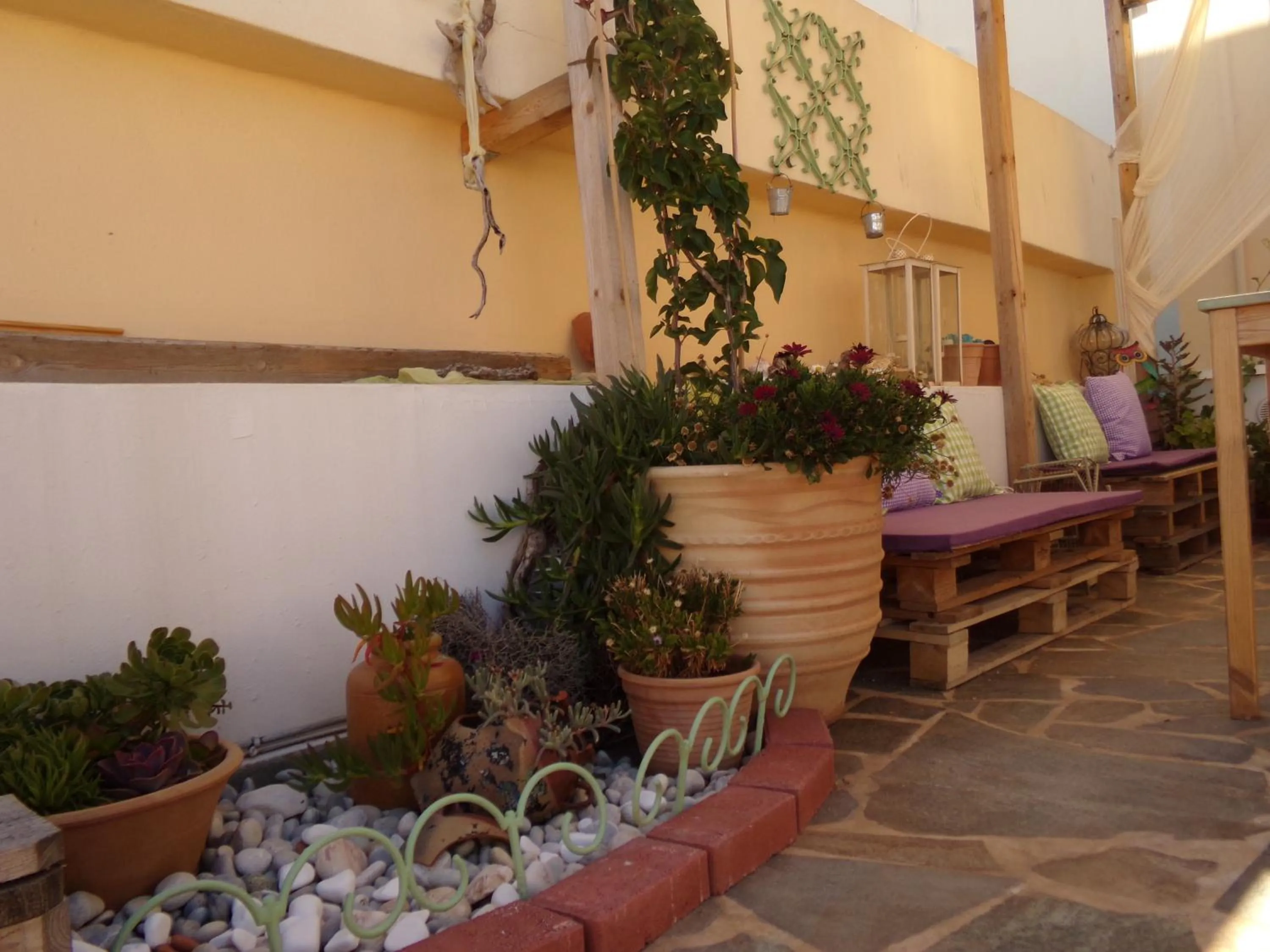 Patio in Locadiera Pansion