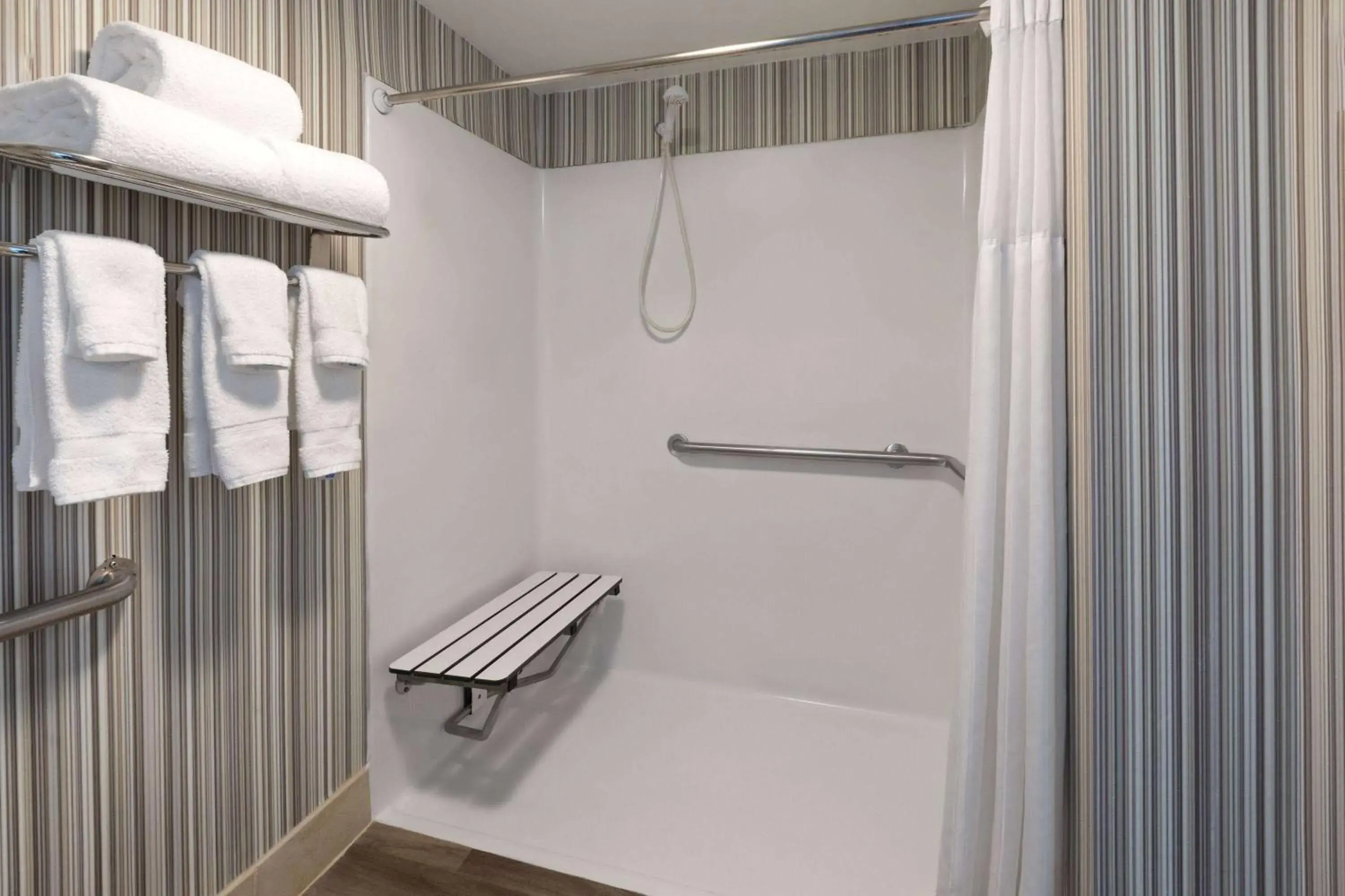 Double Room with Two Double Beds and Roll-in Shower - Mobility Access/Non-Smoking in Wyndham Garden Norfolk Downtown Double Room with Two Double Beds and Roll-in Shower - Mobility Access/Non-Smoking in Wyndham Garden Norfolk Downtown