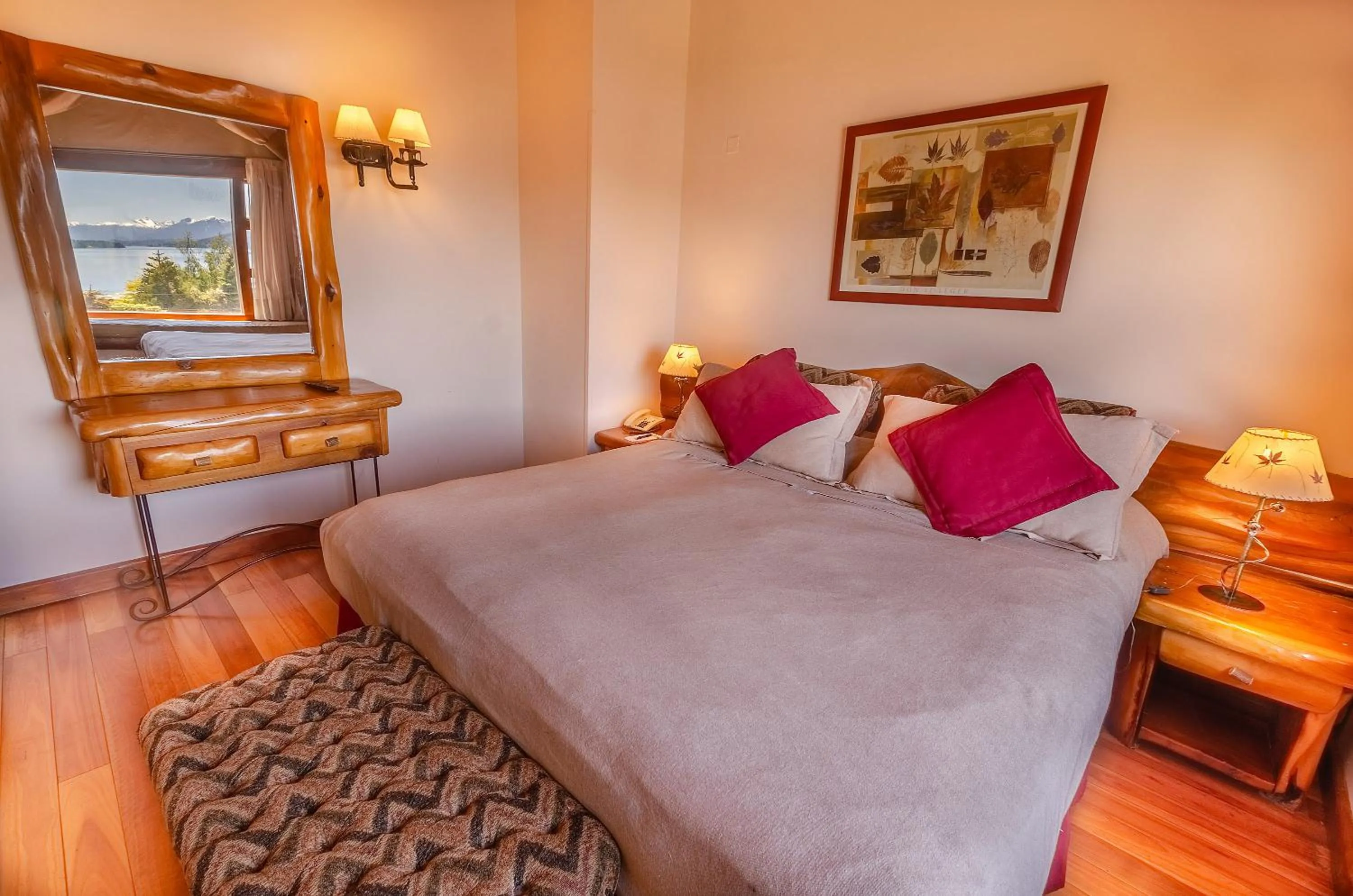 Bed in Nido del Cóndor Hotel & Spa