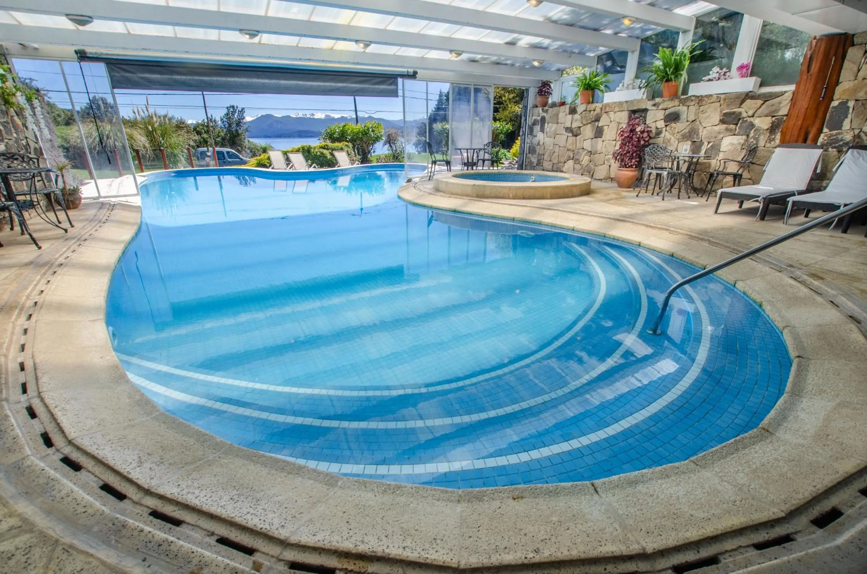 Pool view in Nido del Cóndor Hotel & Spa