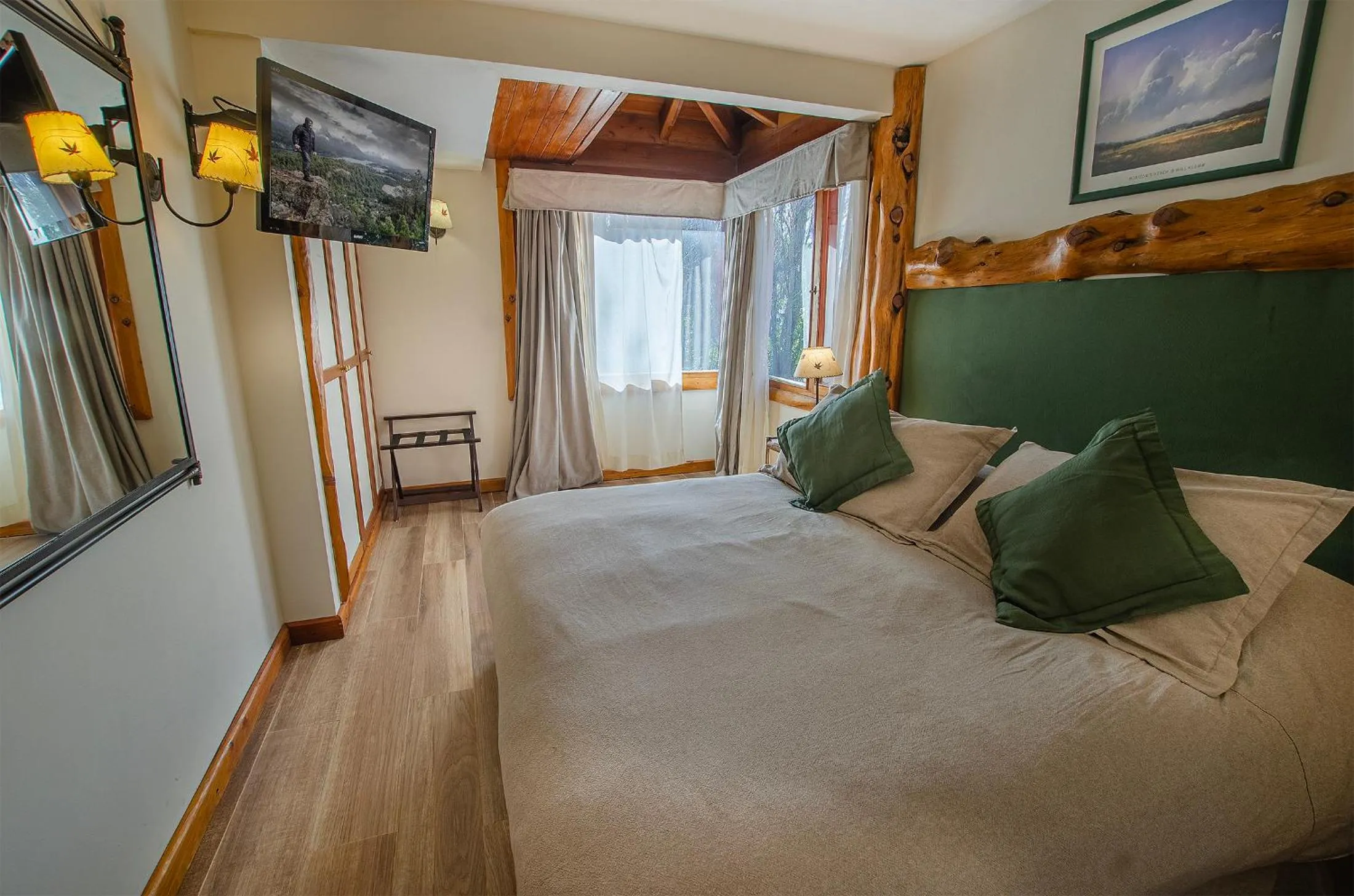 Bed in Nido del Cóndor Hotel & Spa