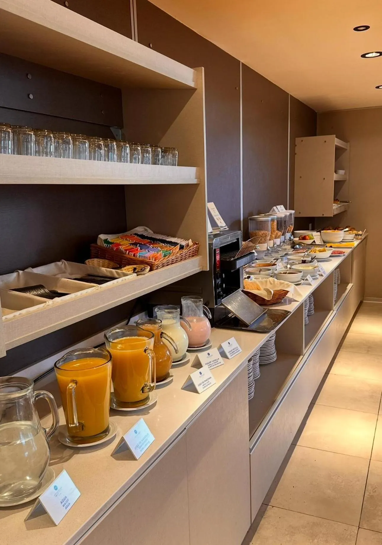 Buffet breakfast in Hotel Nahuel Huapi