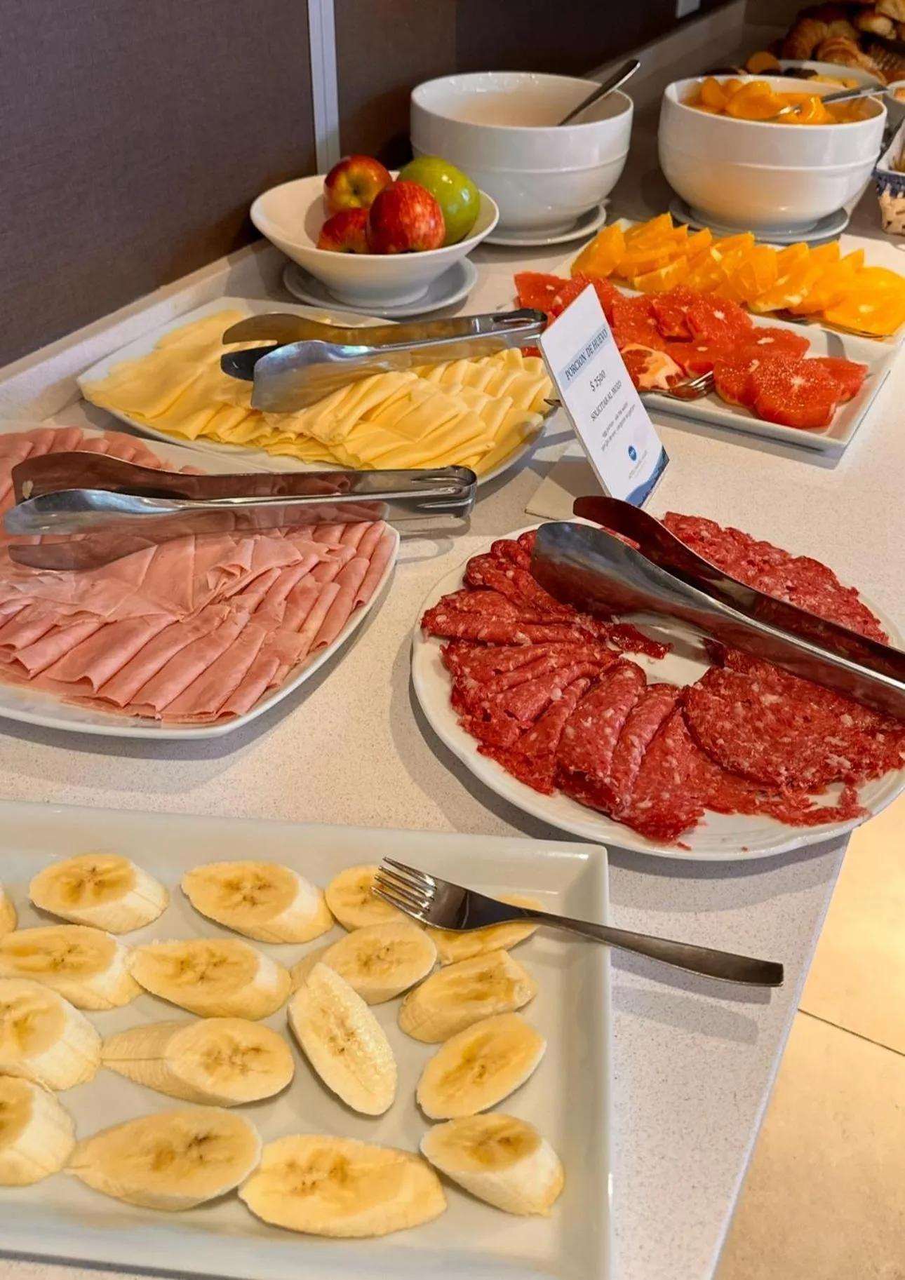 Buffet breakfast in Hotel Nahuel Huapi