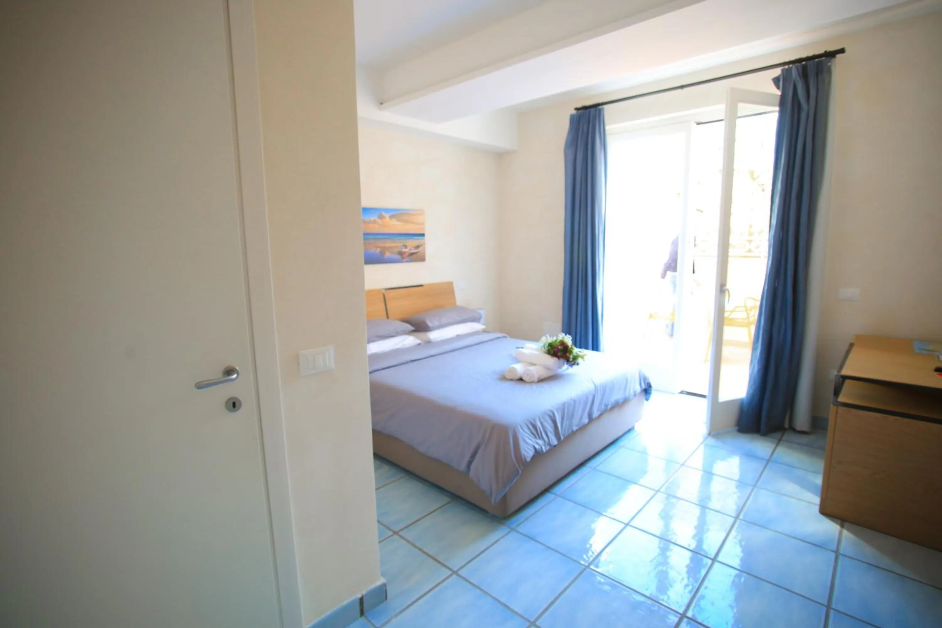 Bed in Il Viaggiatore Gaeta Medievale B&B