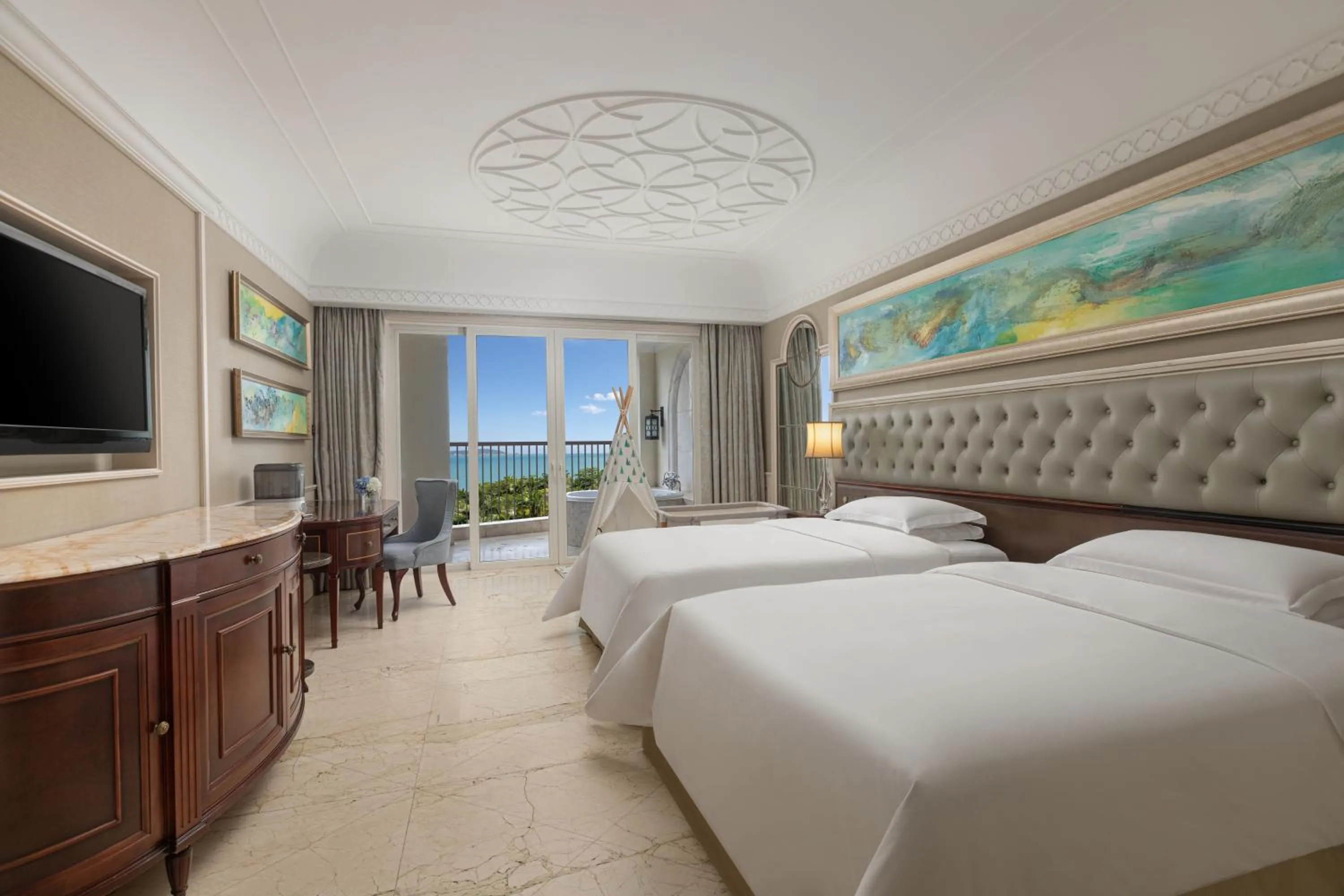 Bedroom, Bed in Crowne Plaza Resort Sanya Bay by IHG