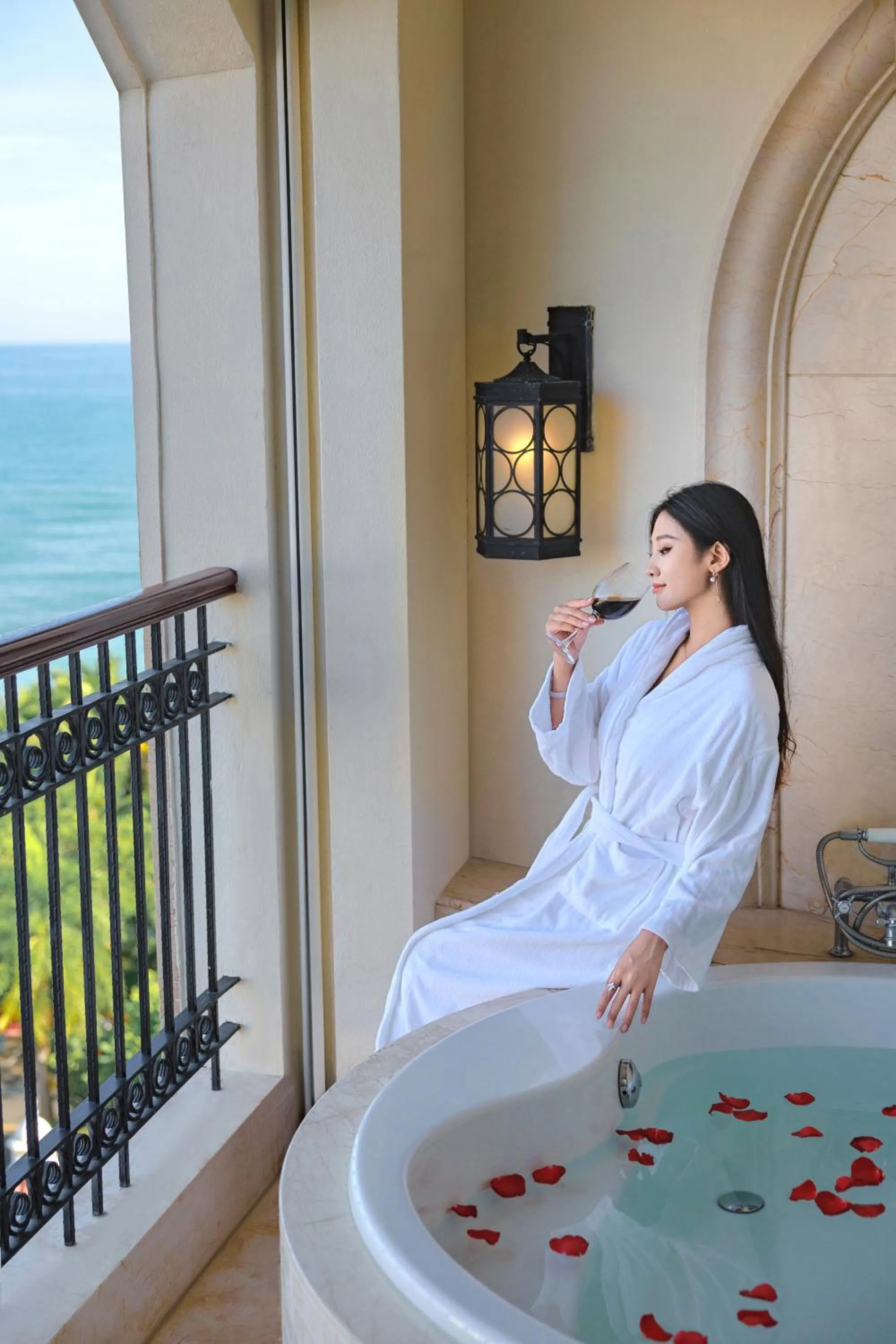 People in Crowne Plaza Resort Sanya Bay by IHG