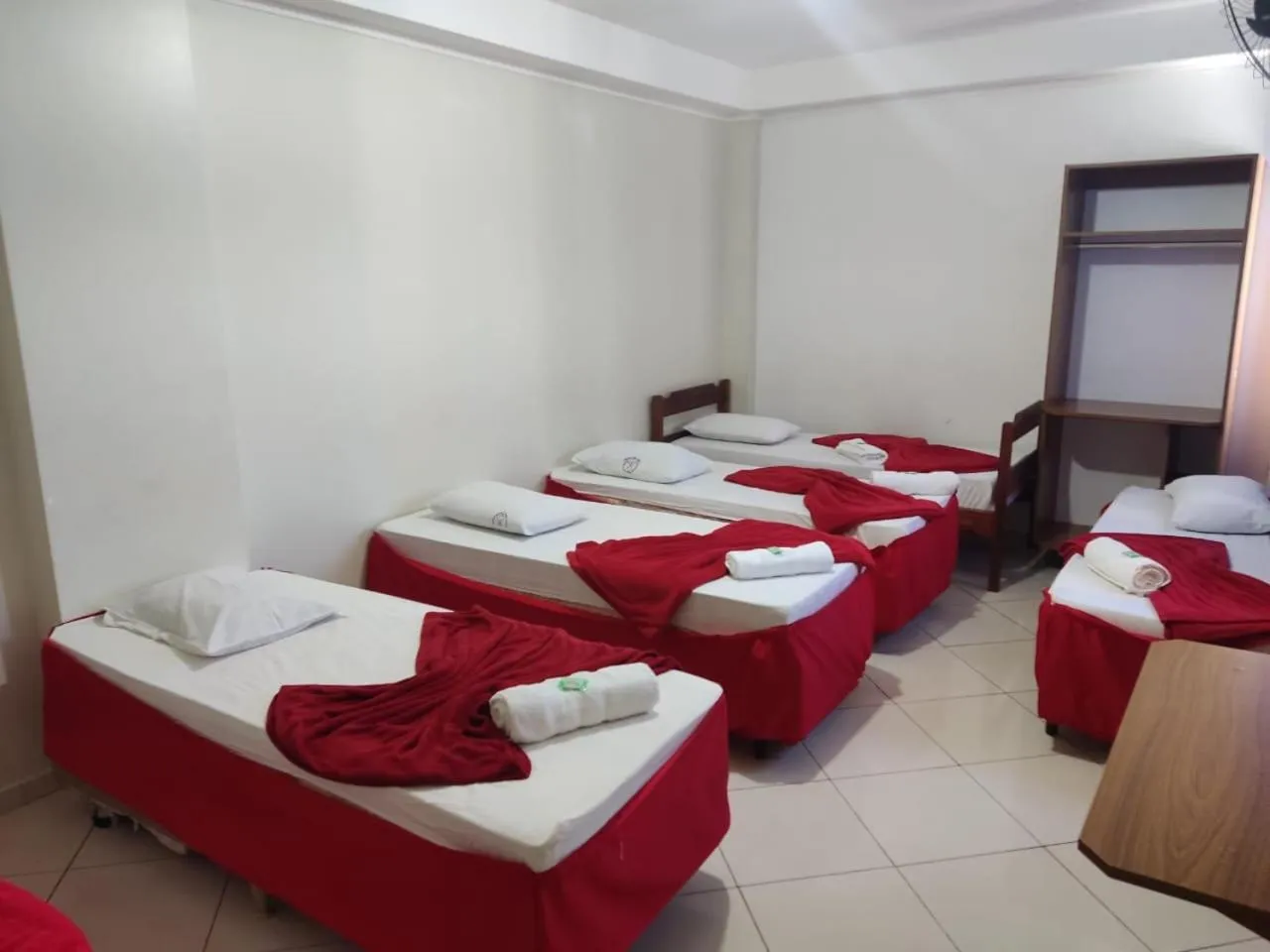 Bed in Hotel São Luiz