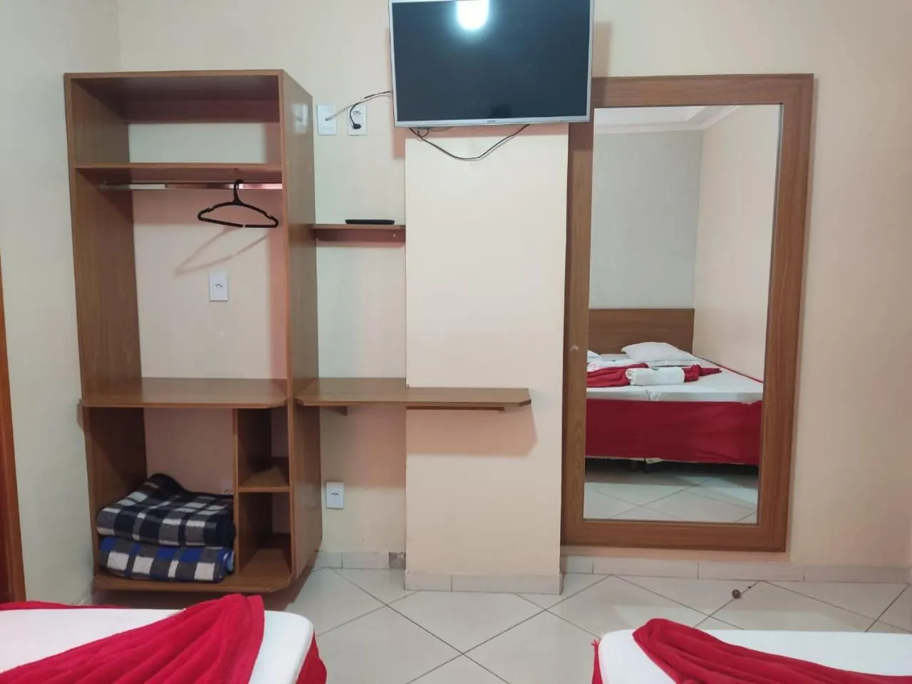 Bed in Hotel São Luiz