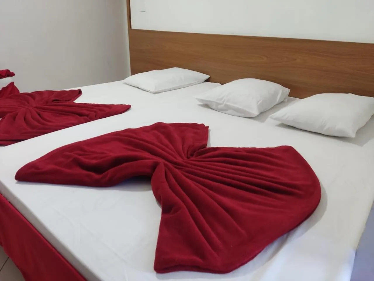 Bed in Hotel São Luiz