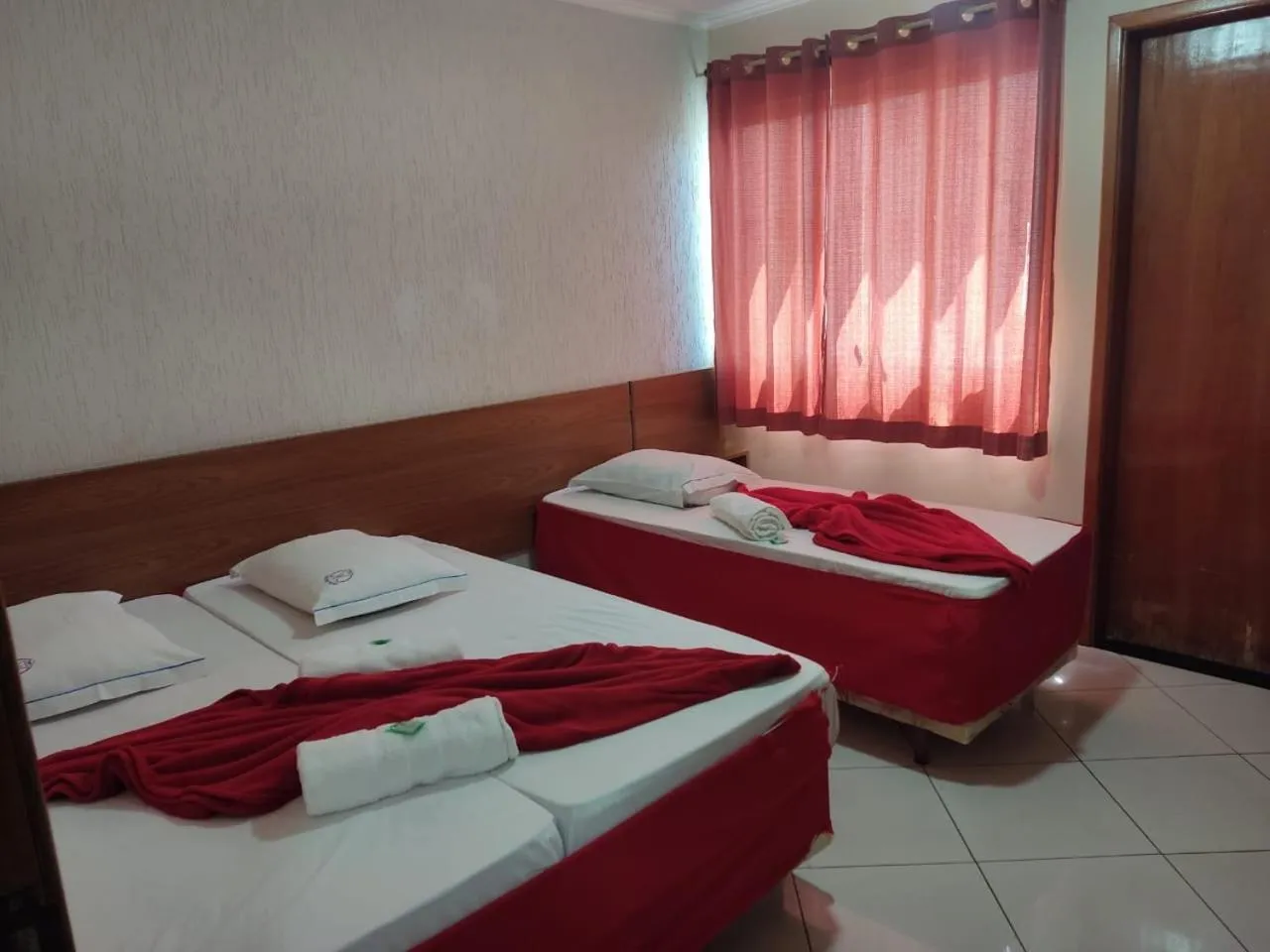 Bed in Hotel São Luiz