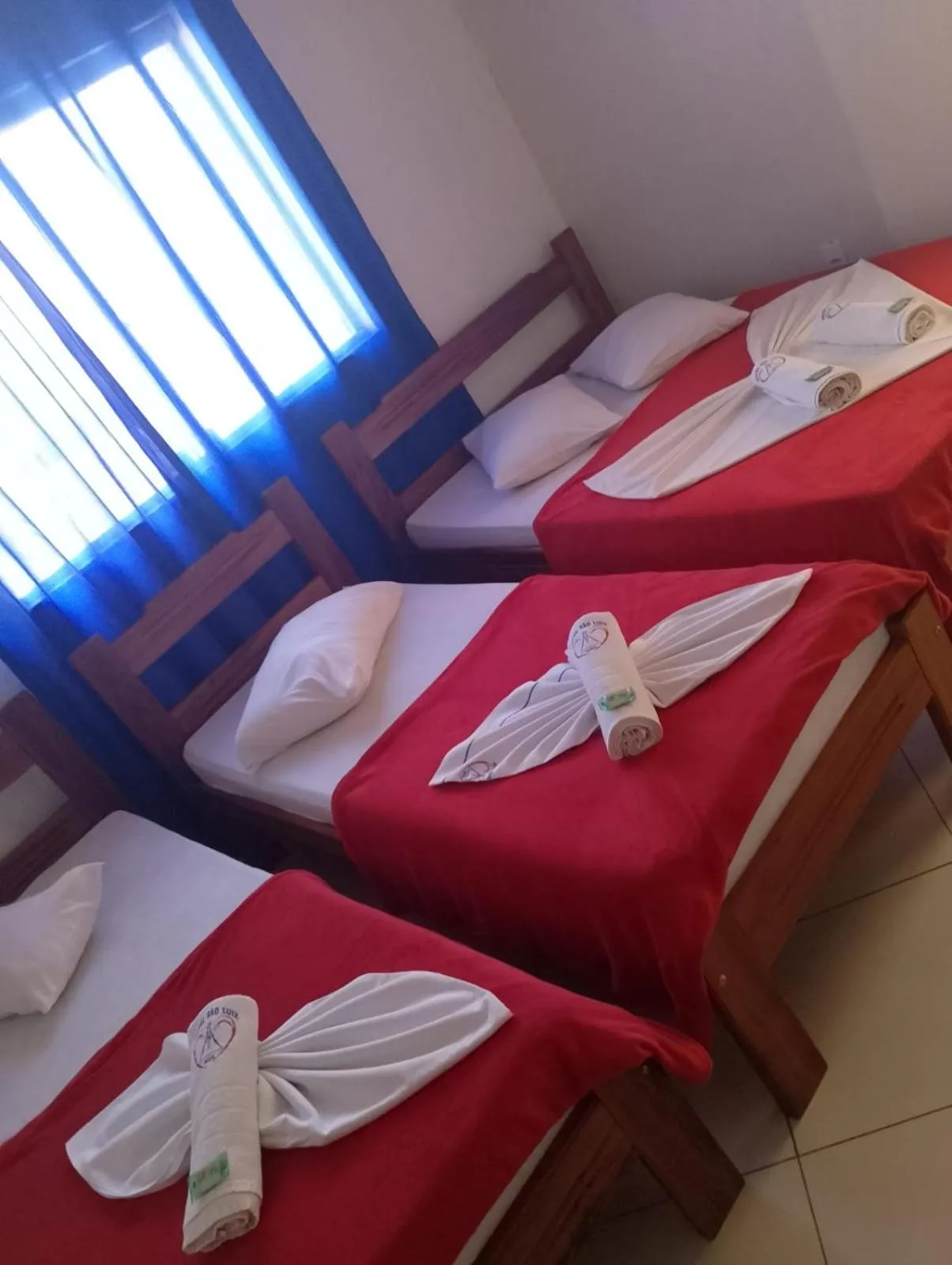 Bed in Hotel São Luiz
