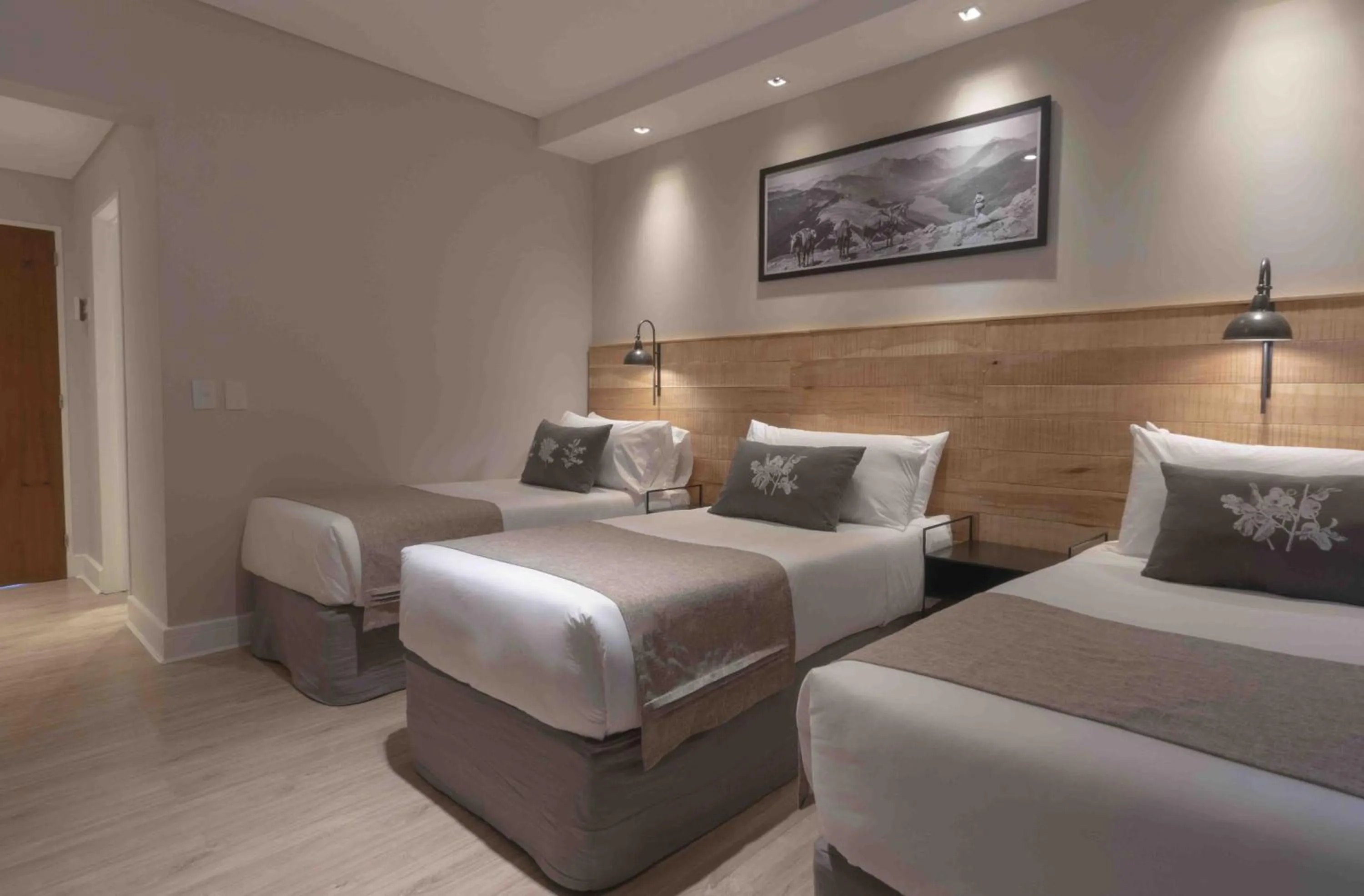 Bed in La Cascada Casa Patagónica by DON