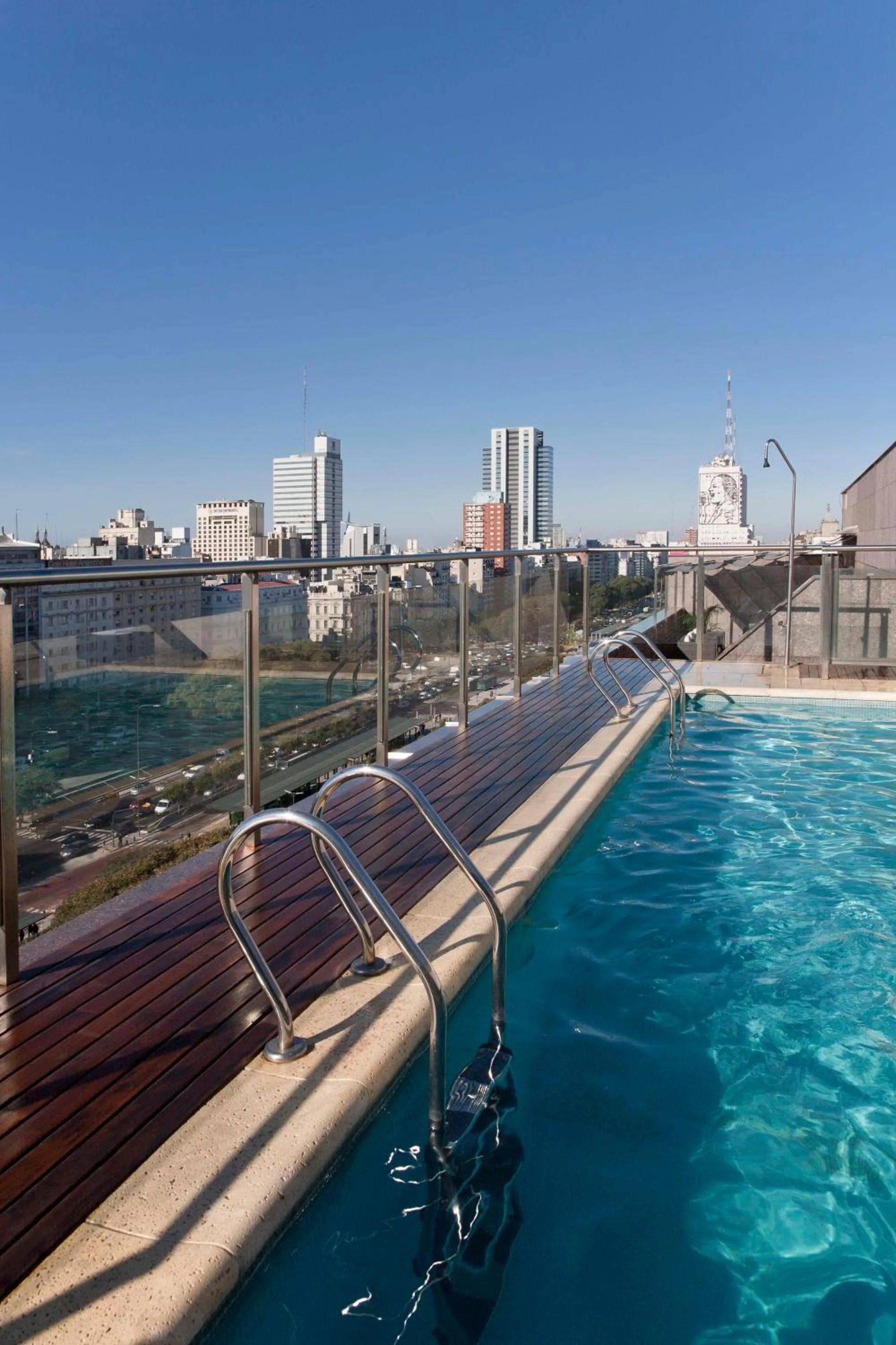 Pool view in NH Buenos Aires 9 de Julio