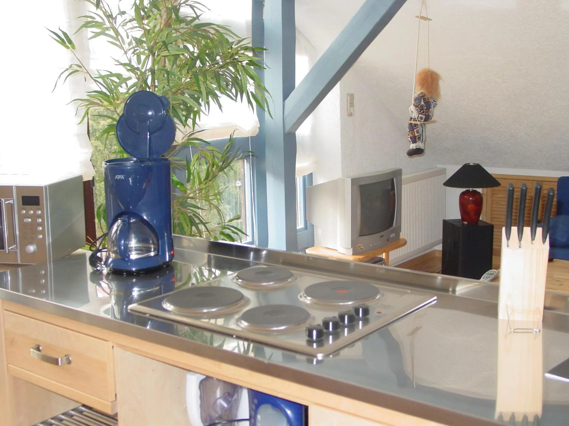 Kitchen or kitchenette in Landhotel zur guten Quelle