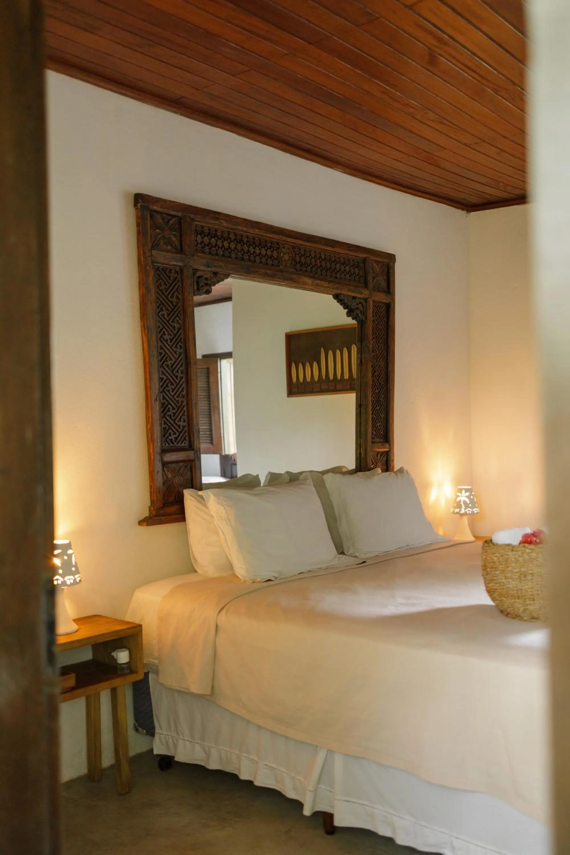 Bed in Pousada Nativa