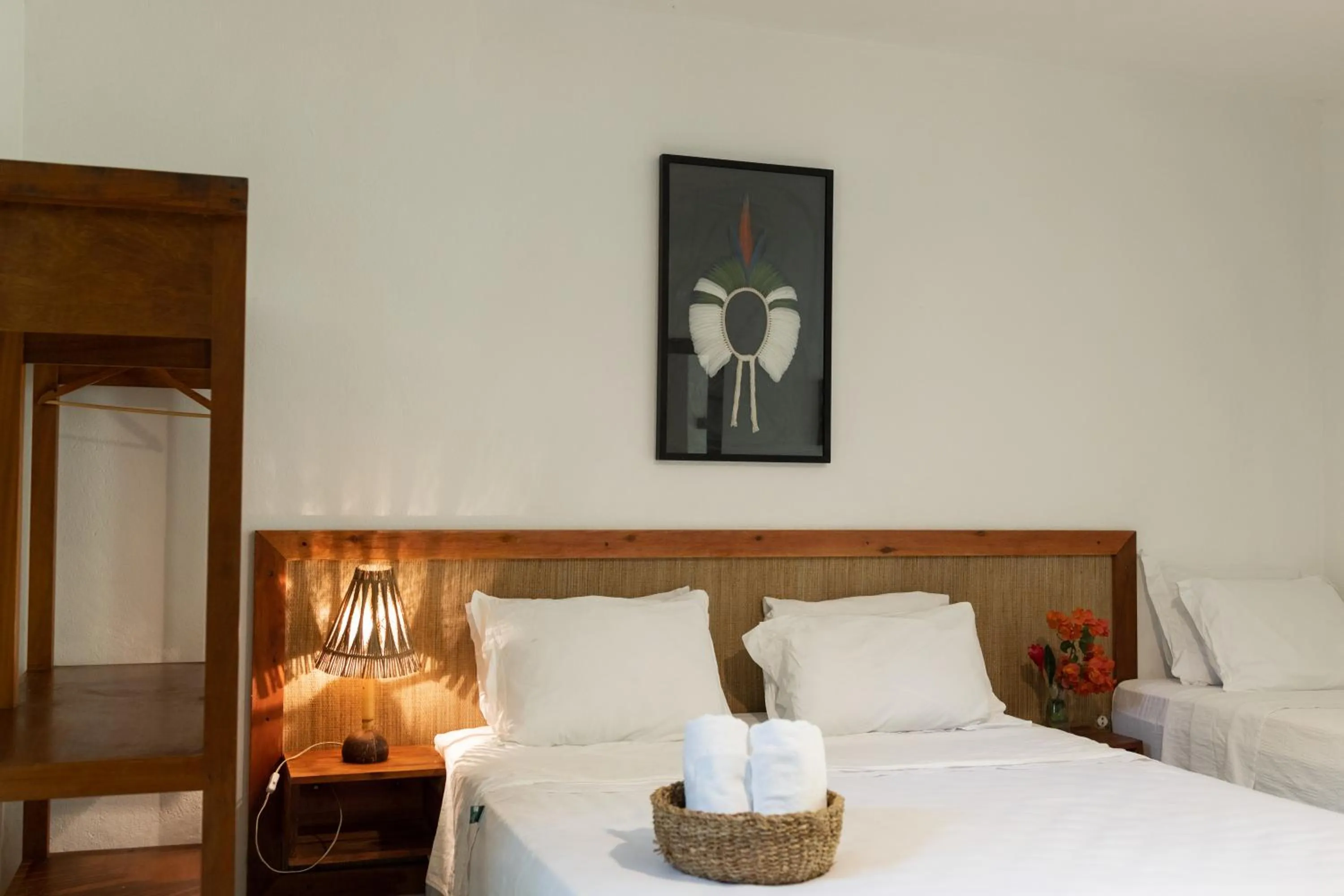 Bed in Pousada Nativa