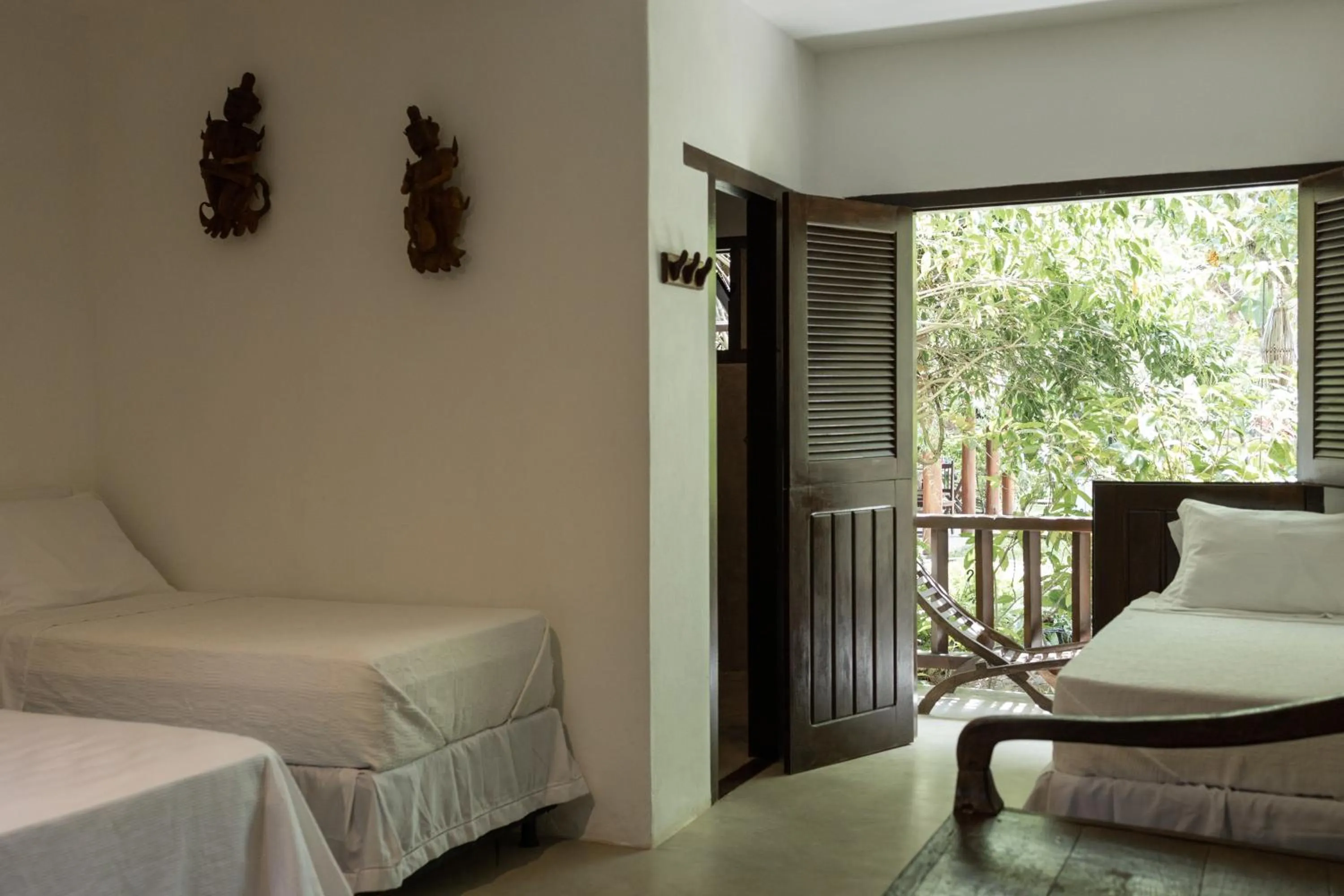 Patio, Bed in Pousada Nativa