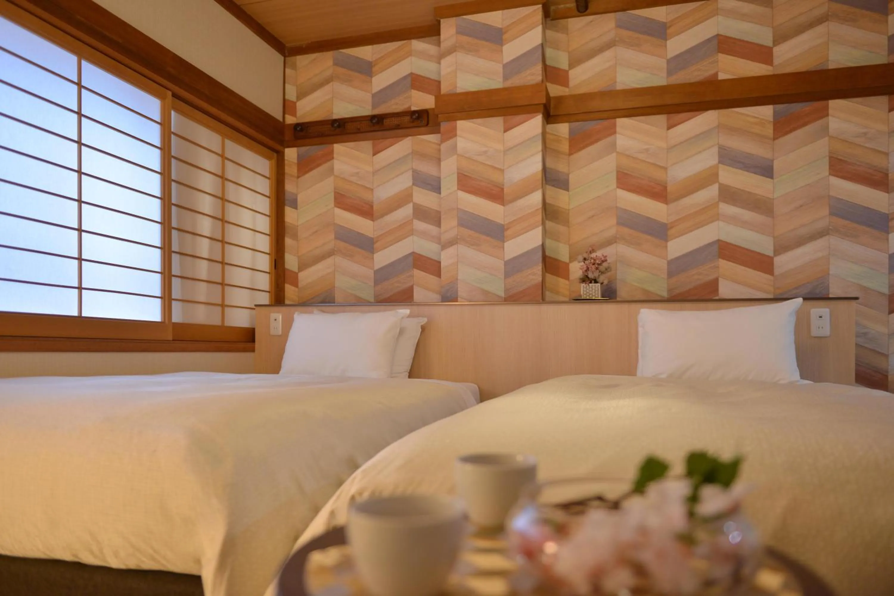 Bed in Hotel New Gaea Iizuka