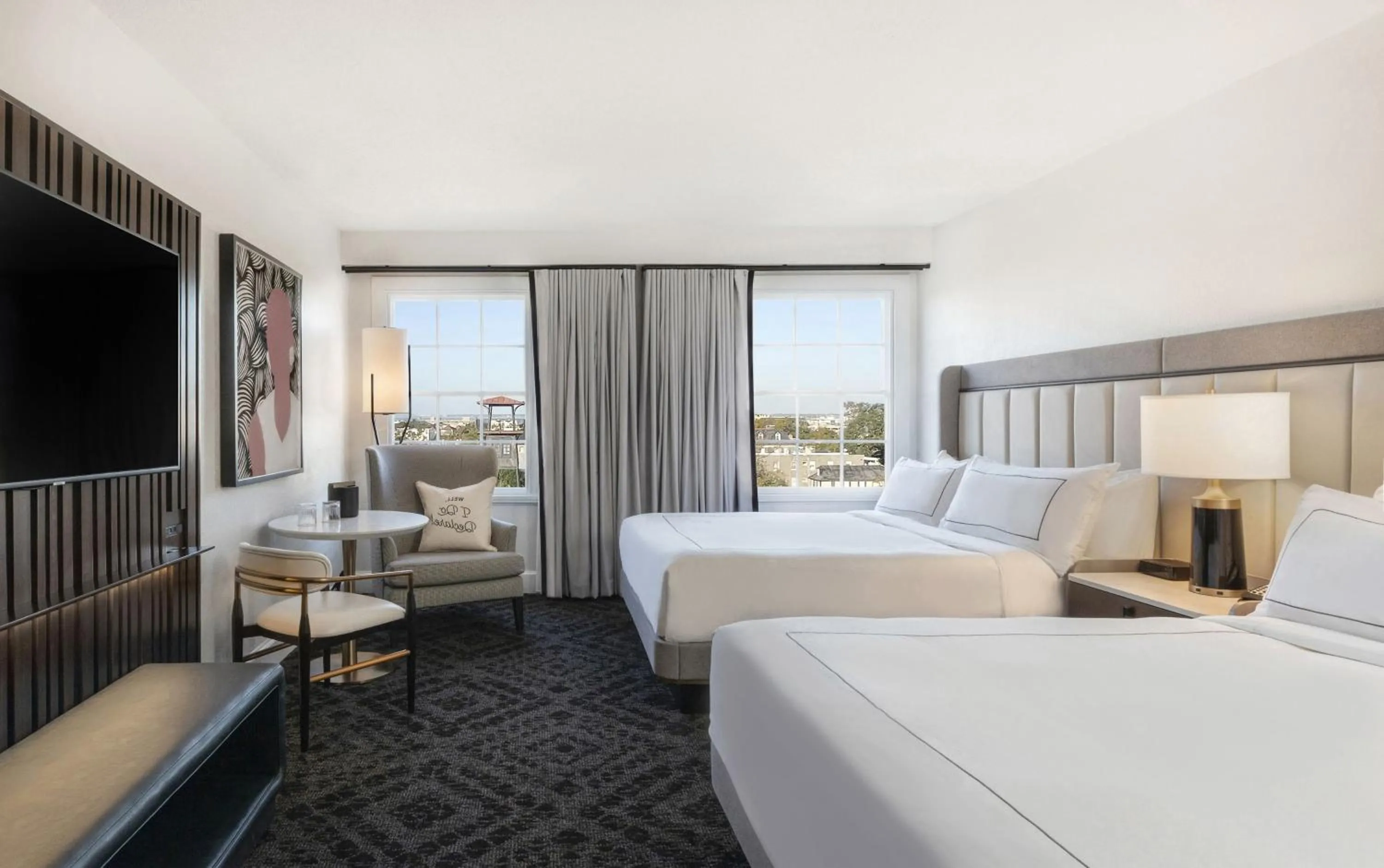 Bed in Mills House Charleston, Curio Collection by Hilton