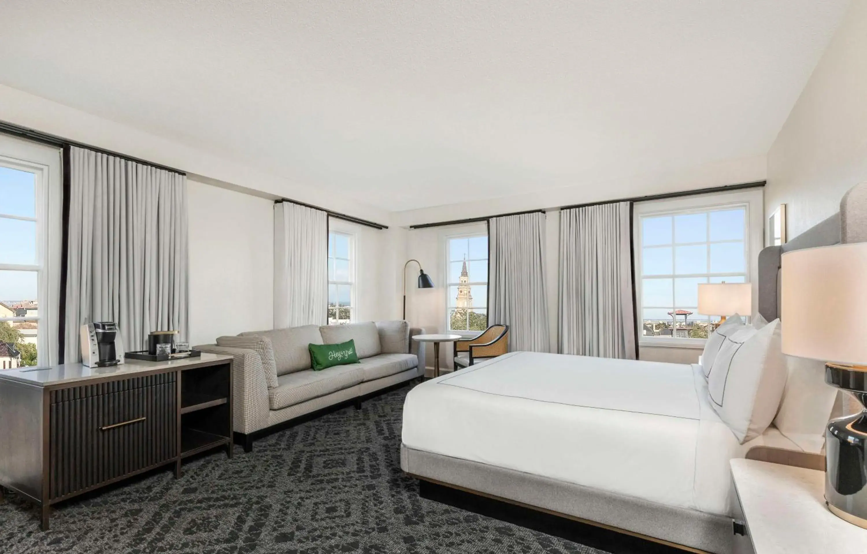 Corner King Room in Mills House Charleston, Curio Collection by Hilton Corner King Room in Mills House Charleston, Curio Collection by Hilton