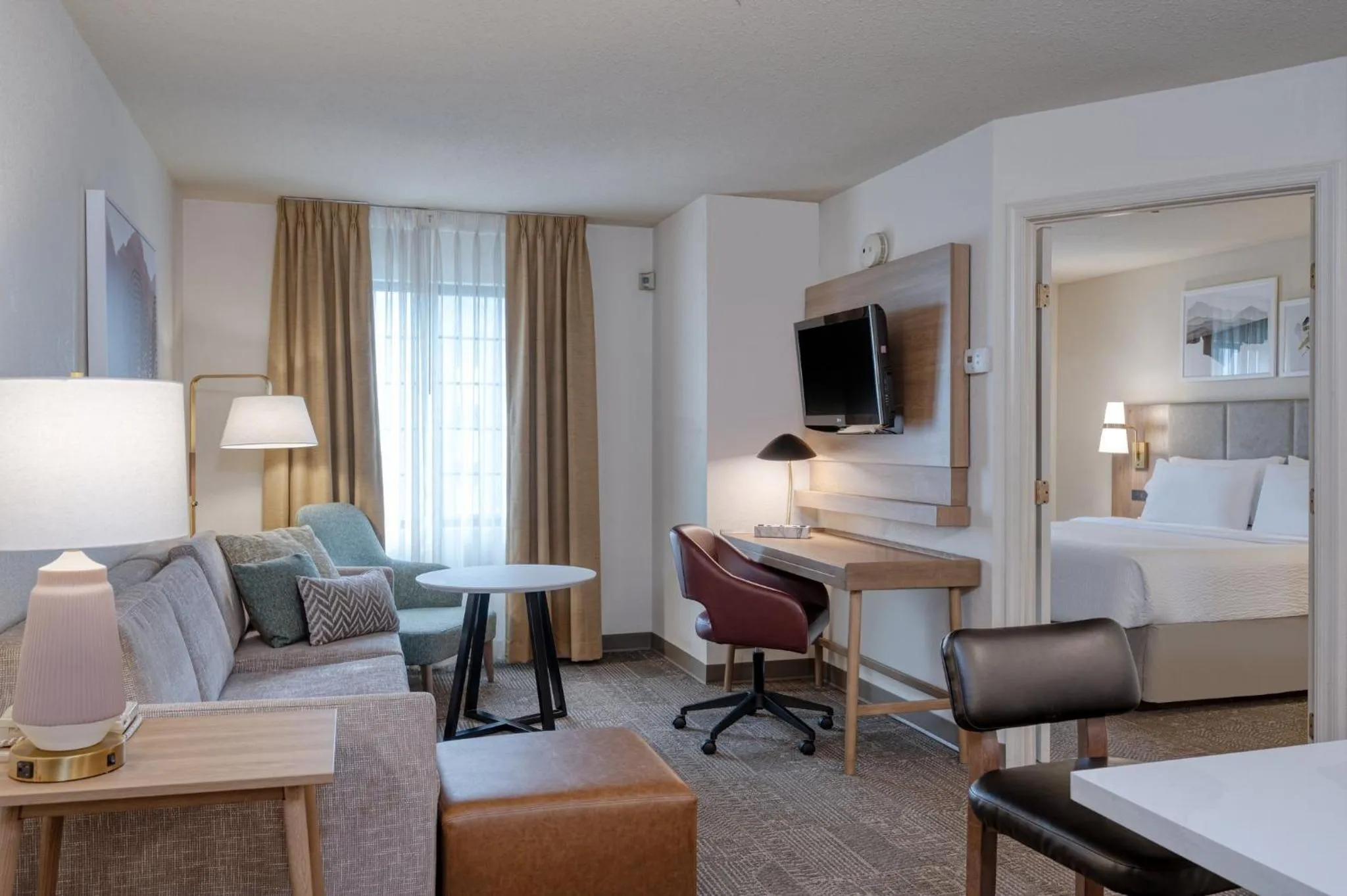 Photo of the whole room, Bed in Staybridge Suites Allentown Airport Lehigh Valley by IHG
