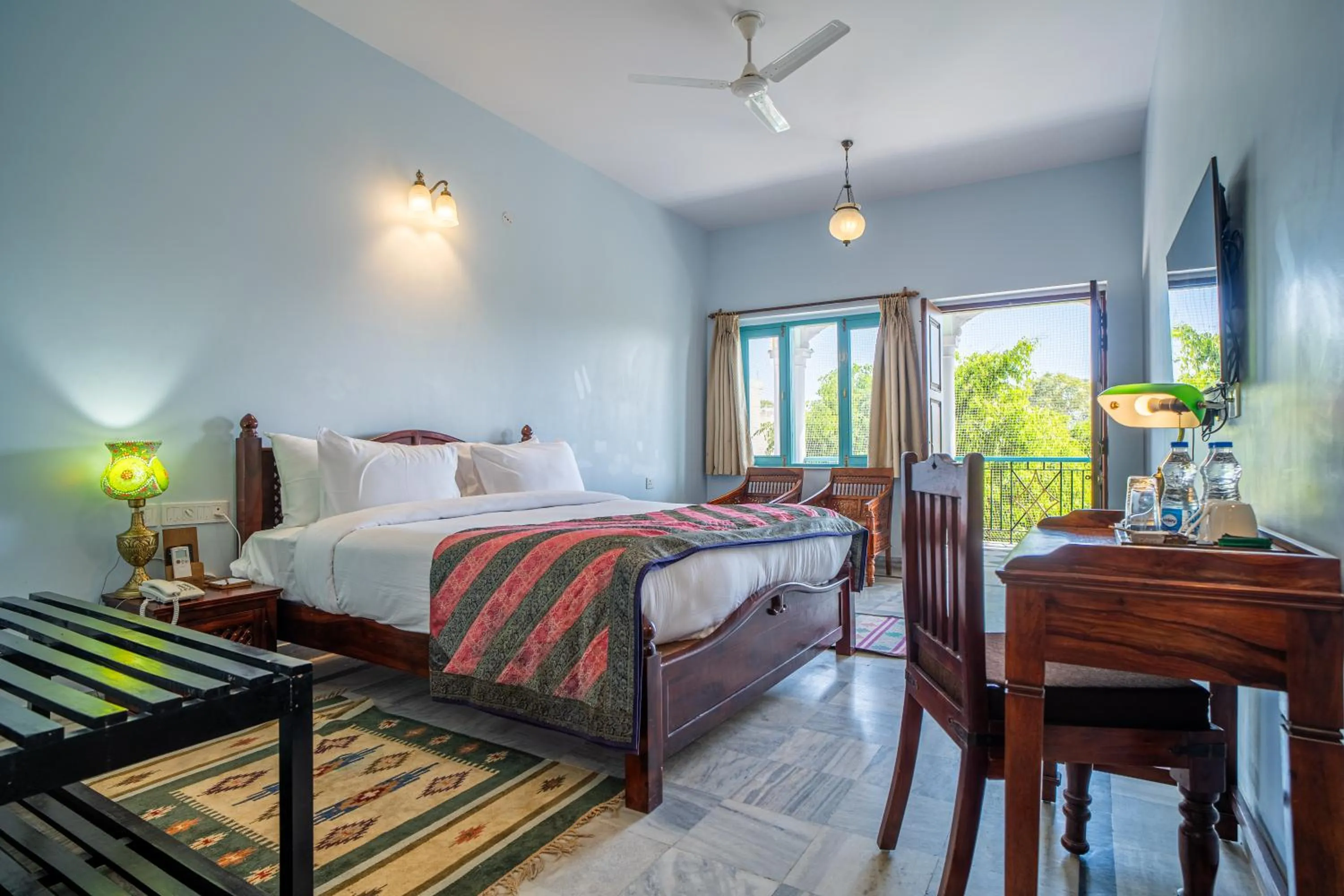 View (from property/room), Bed in Koolwal Kothi Zinc Journey by The Fern, Nawalgarh, Rajasthan