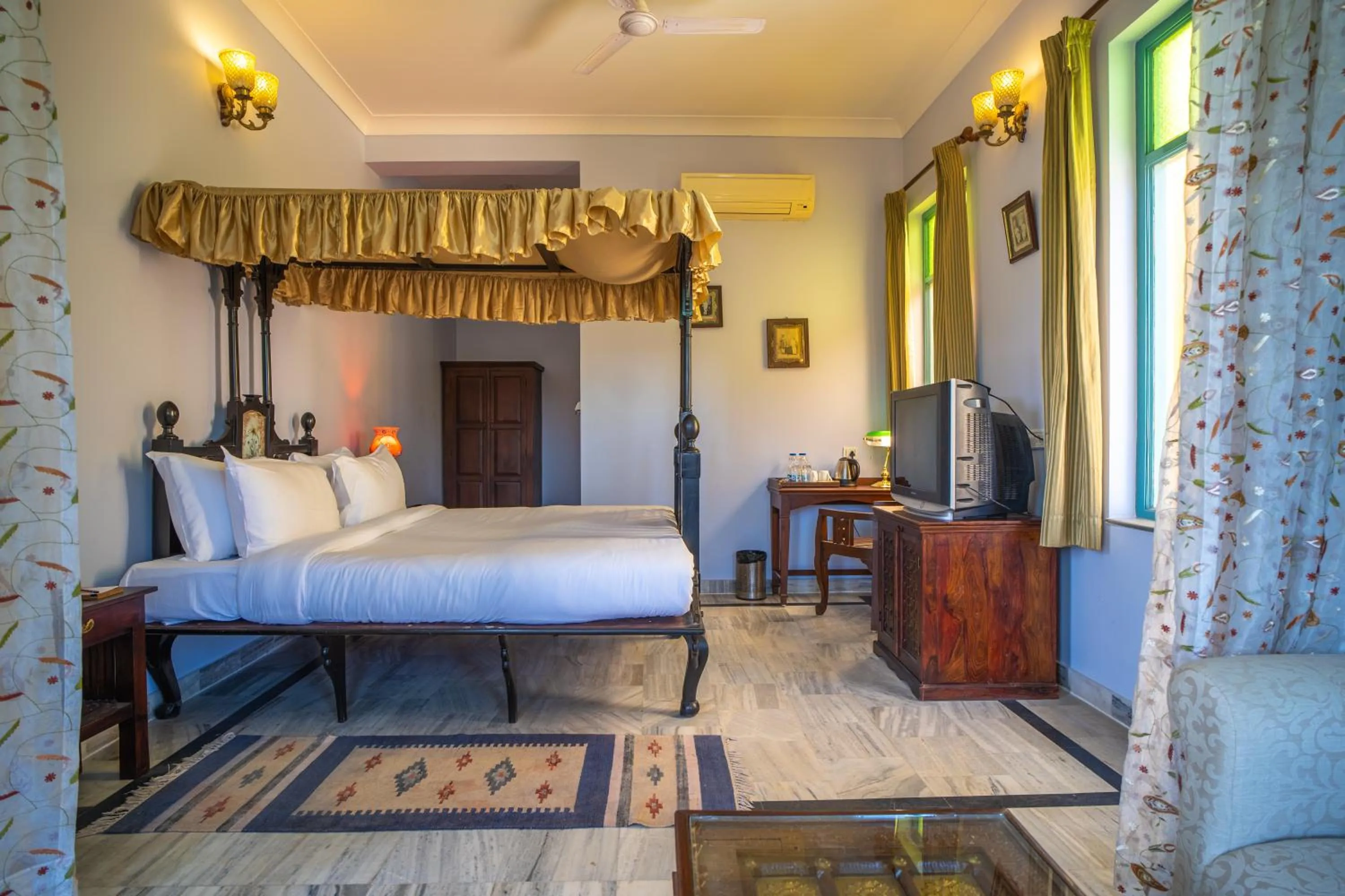 View (from property/room), Bed in Koolwal Kothi Zinc Journey by The Fern, Nawalgarh, Rajasthan