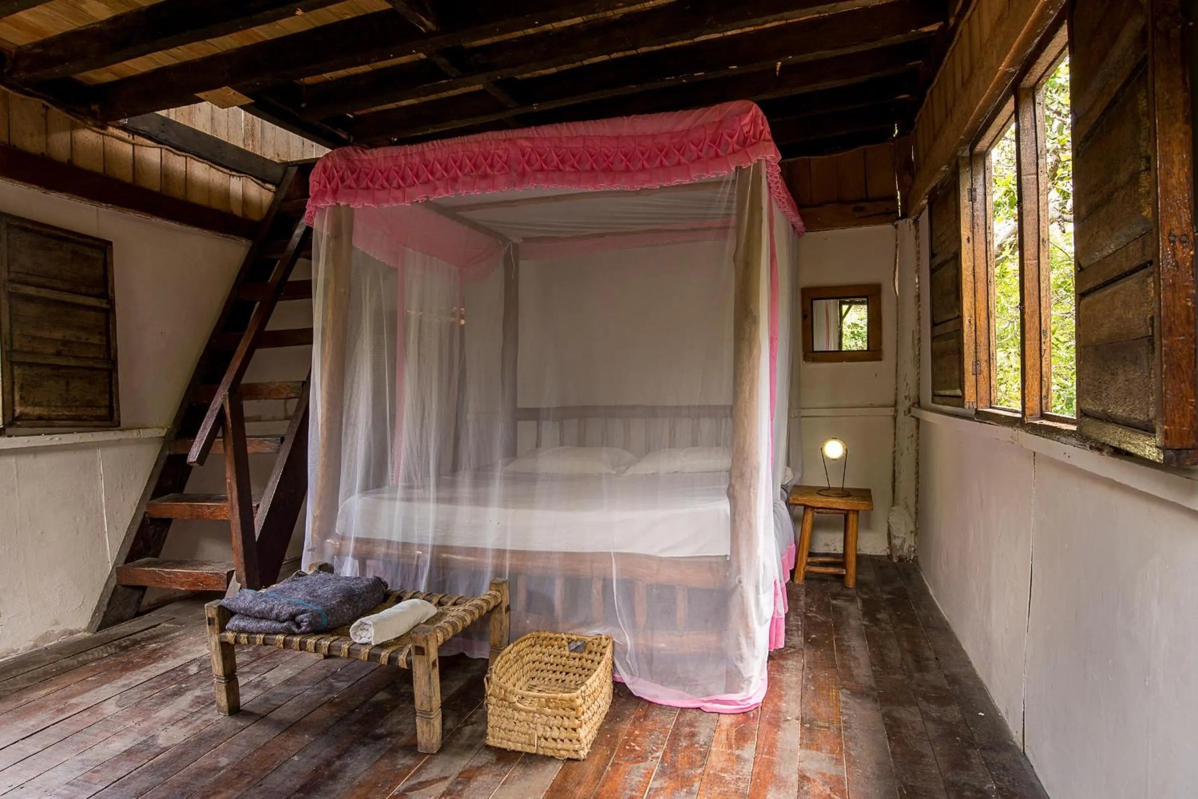 Bed in Mida Creek Eco Camp