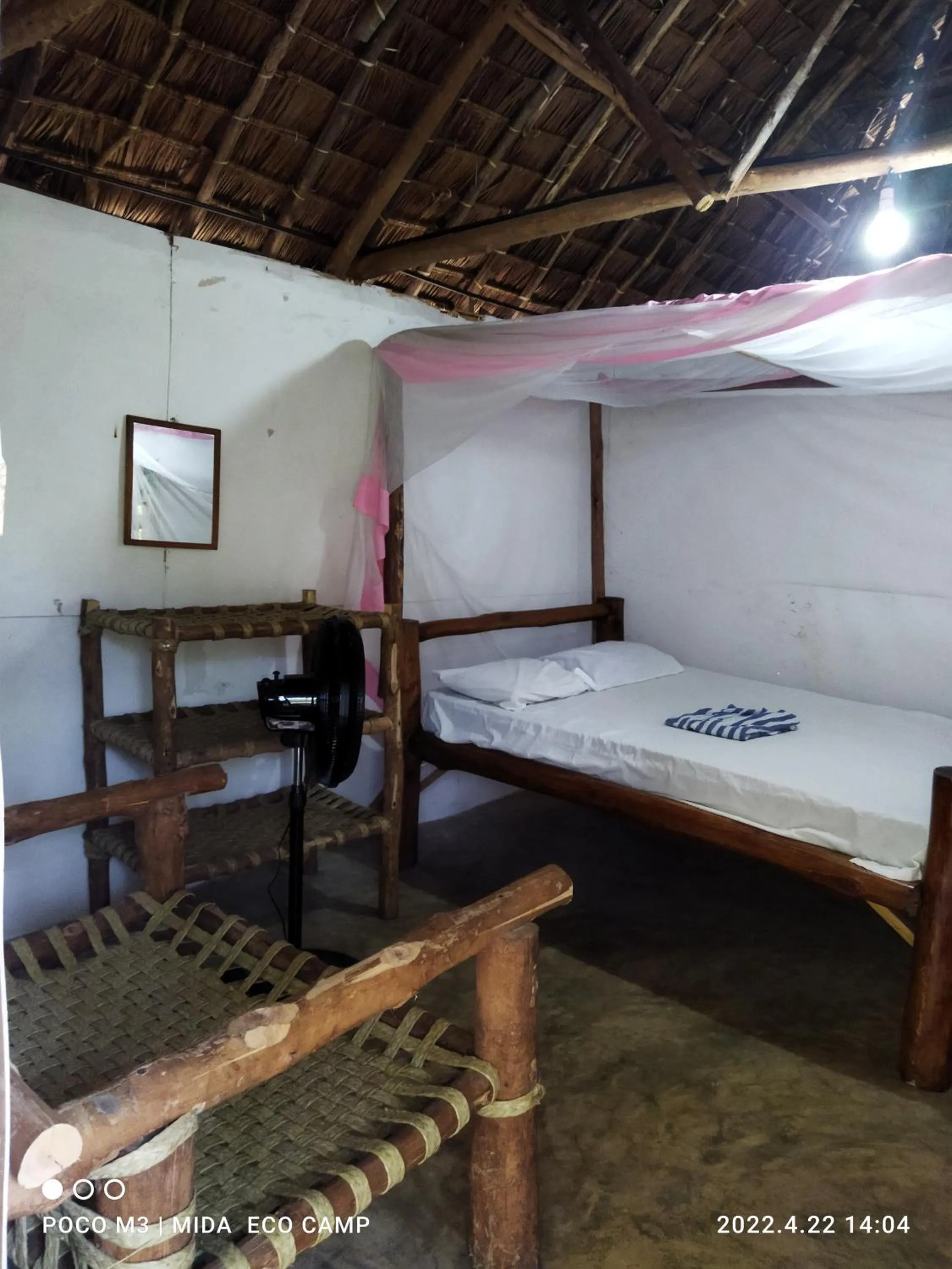 Bed in Mida Creek Eco Camp