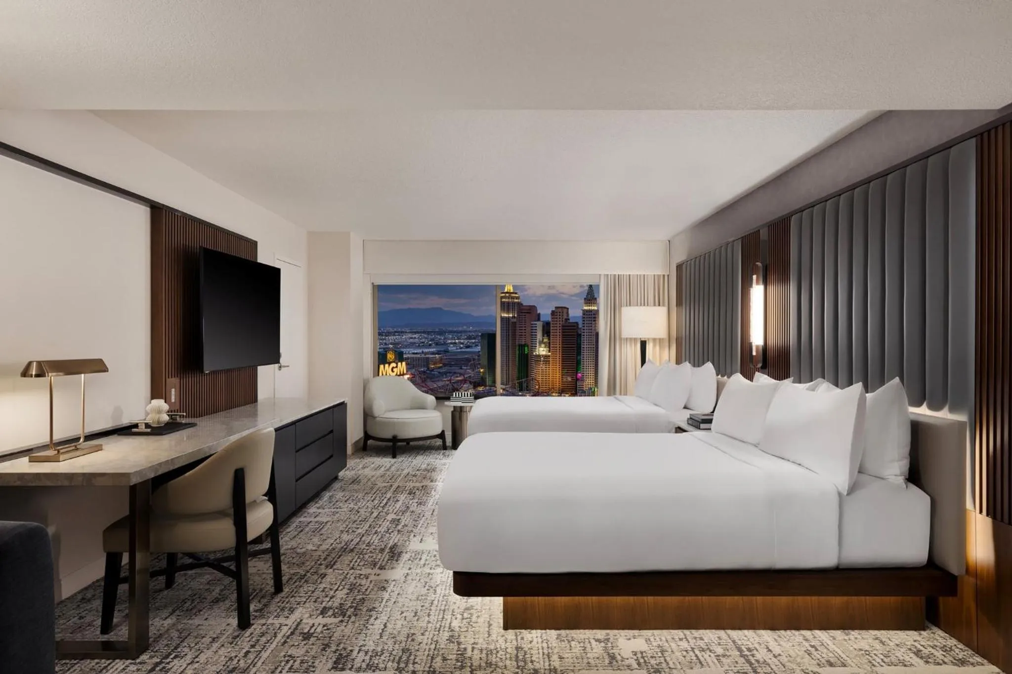 Photo of the whole room, Bed in MGM Grand