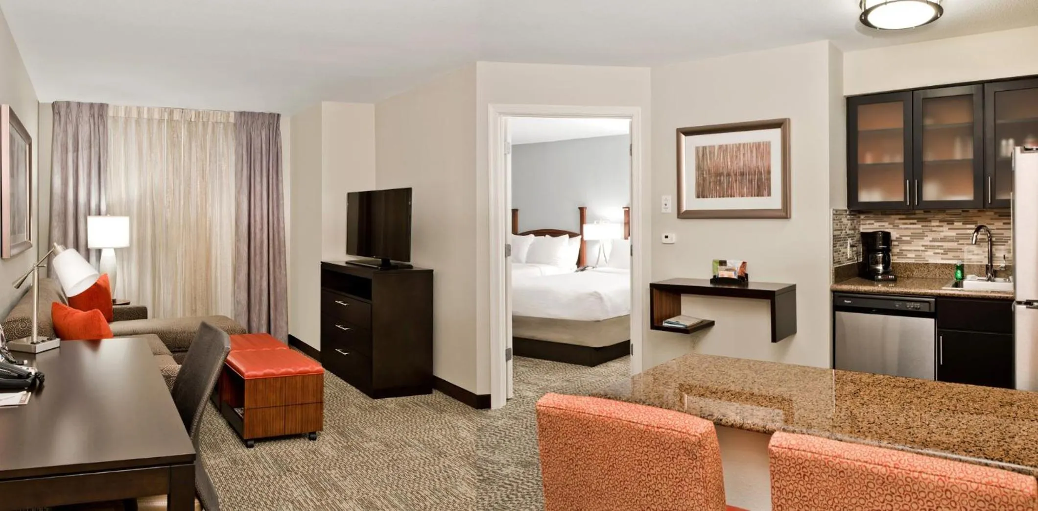 Photo of the whole room, Bed in Staybridge Suites - Charlotte Ballantyne by IHG