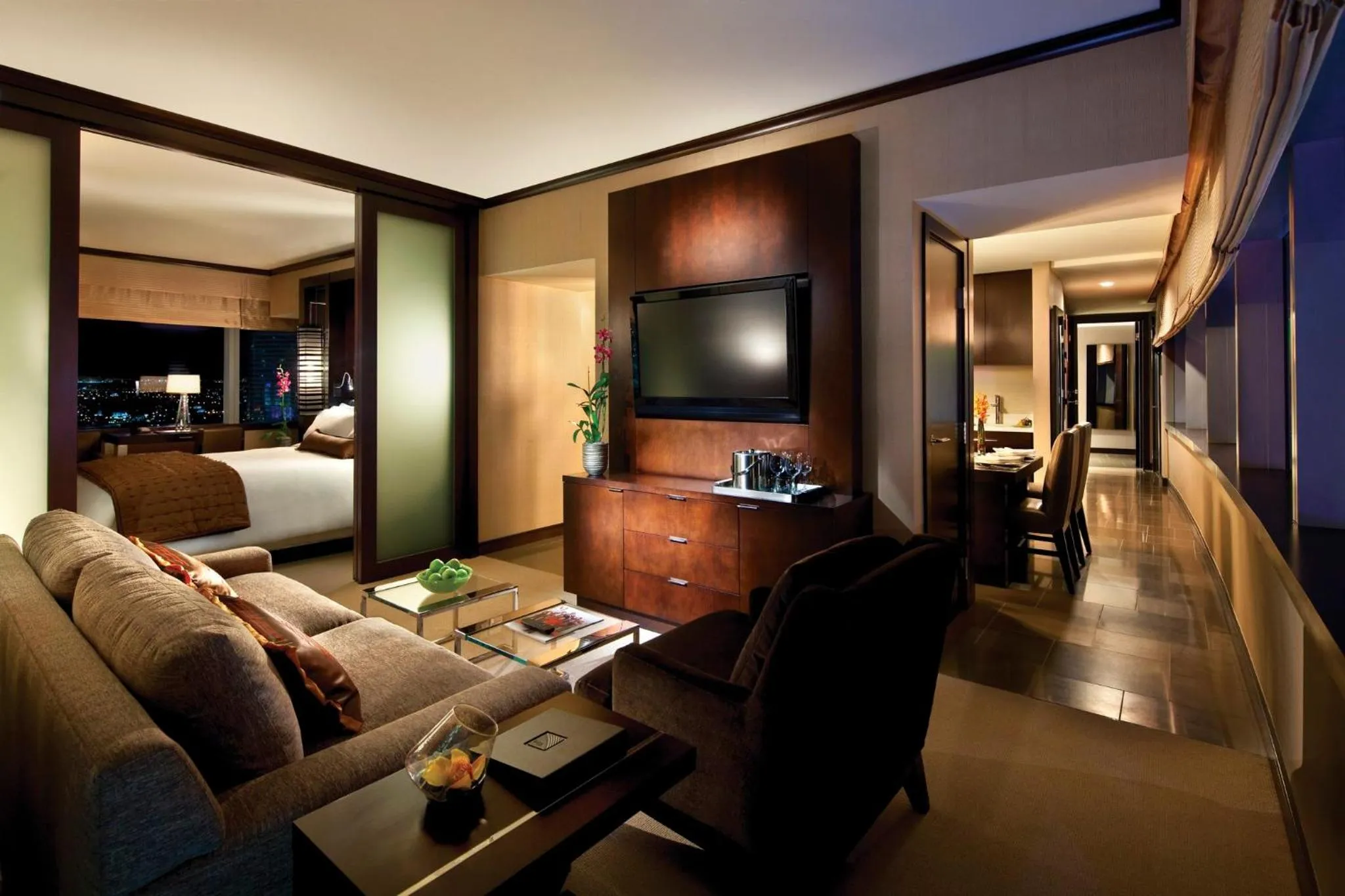 Living room in Vdara Hotel & Spa at ARIA Las Vegas