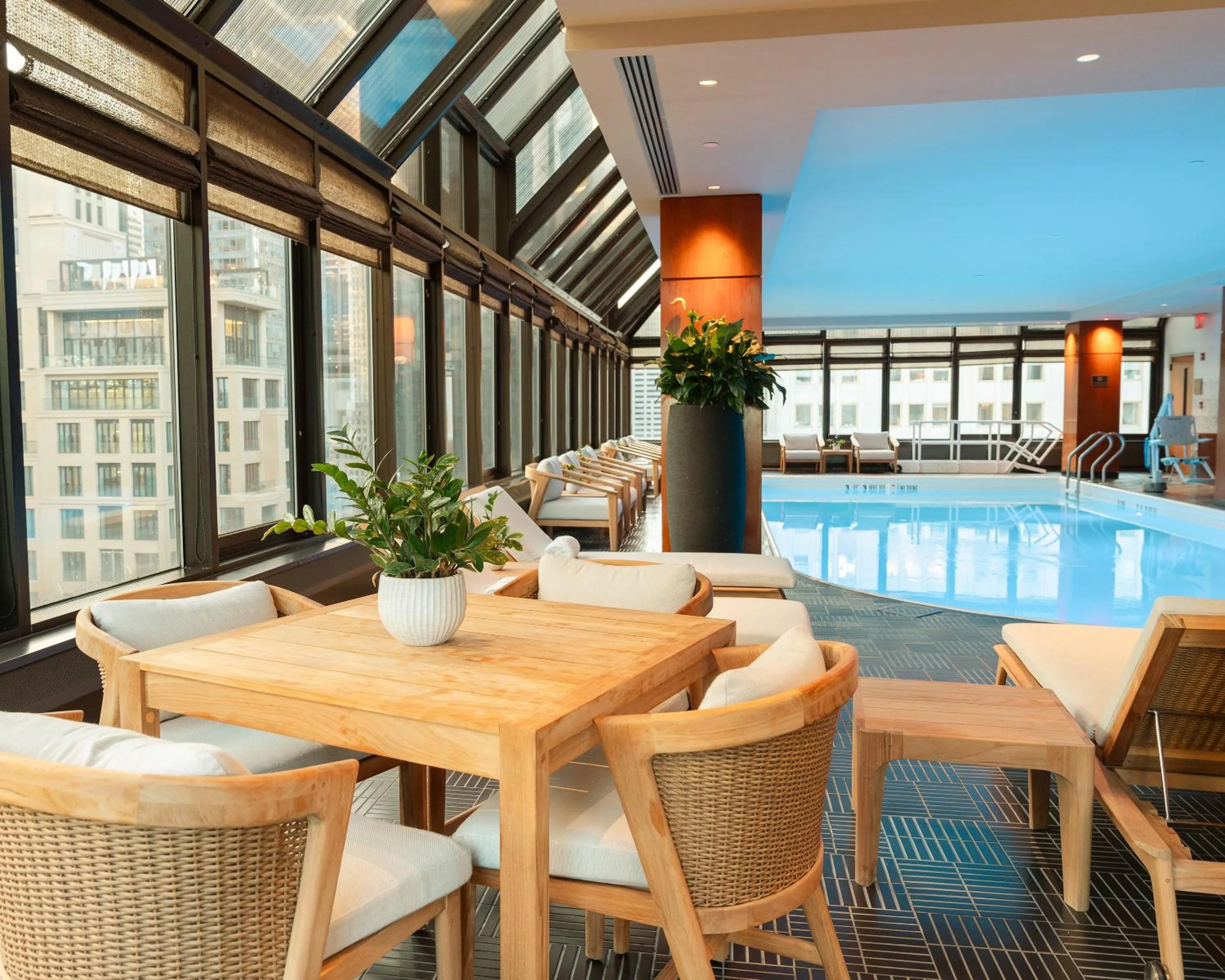 Swimming pool in The Peninsula New York