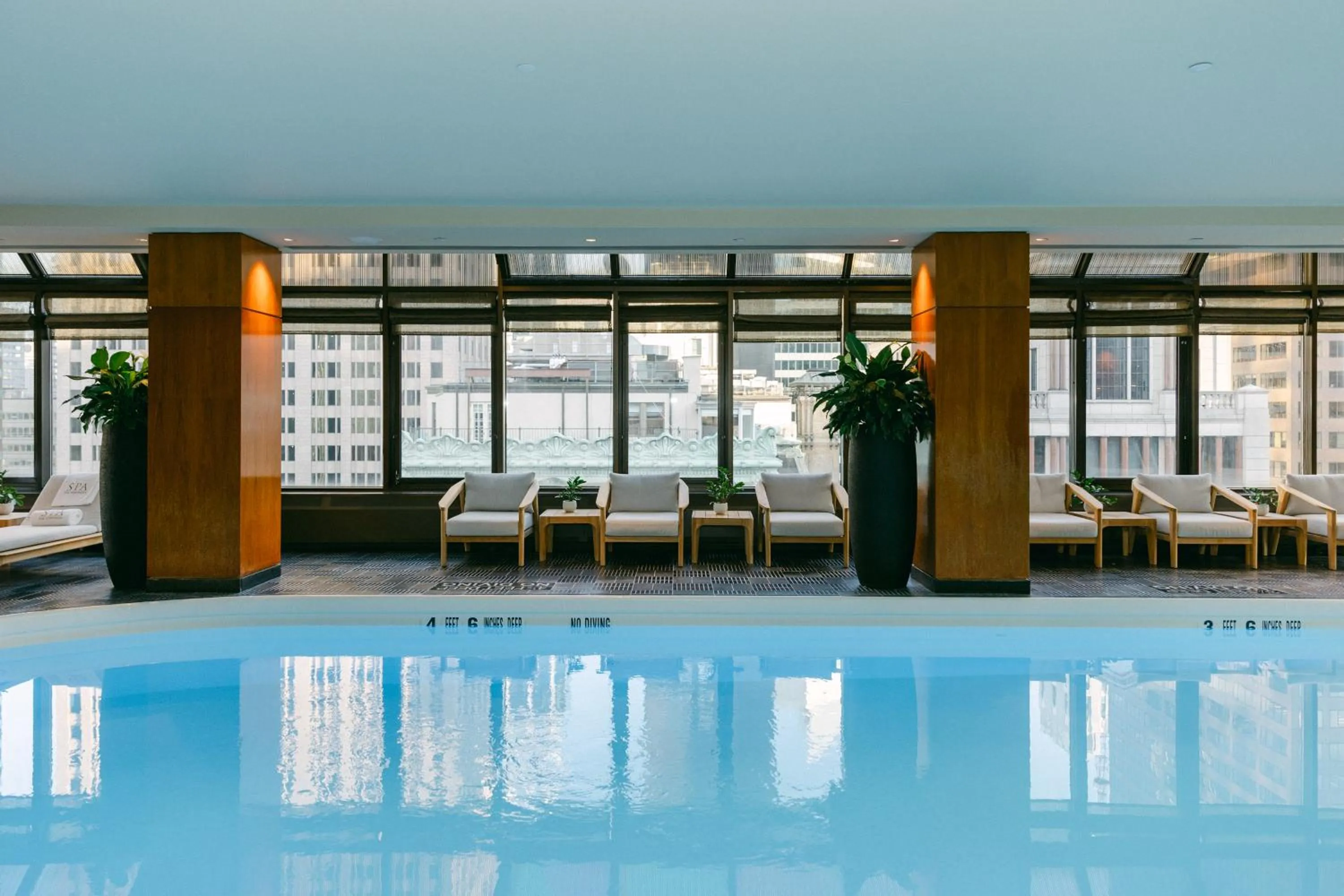 Swimming pool in The Peninsula New York