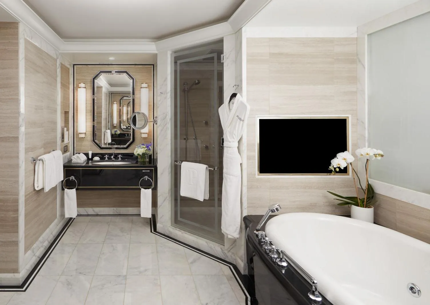 Bathroom in The Peninsula New York