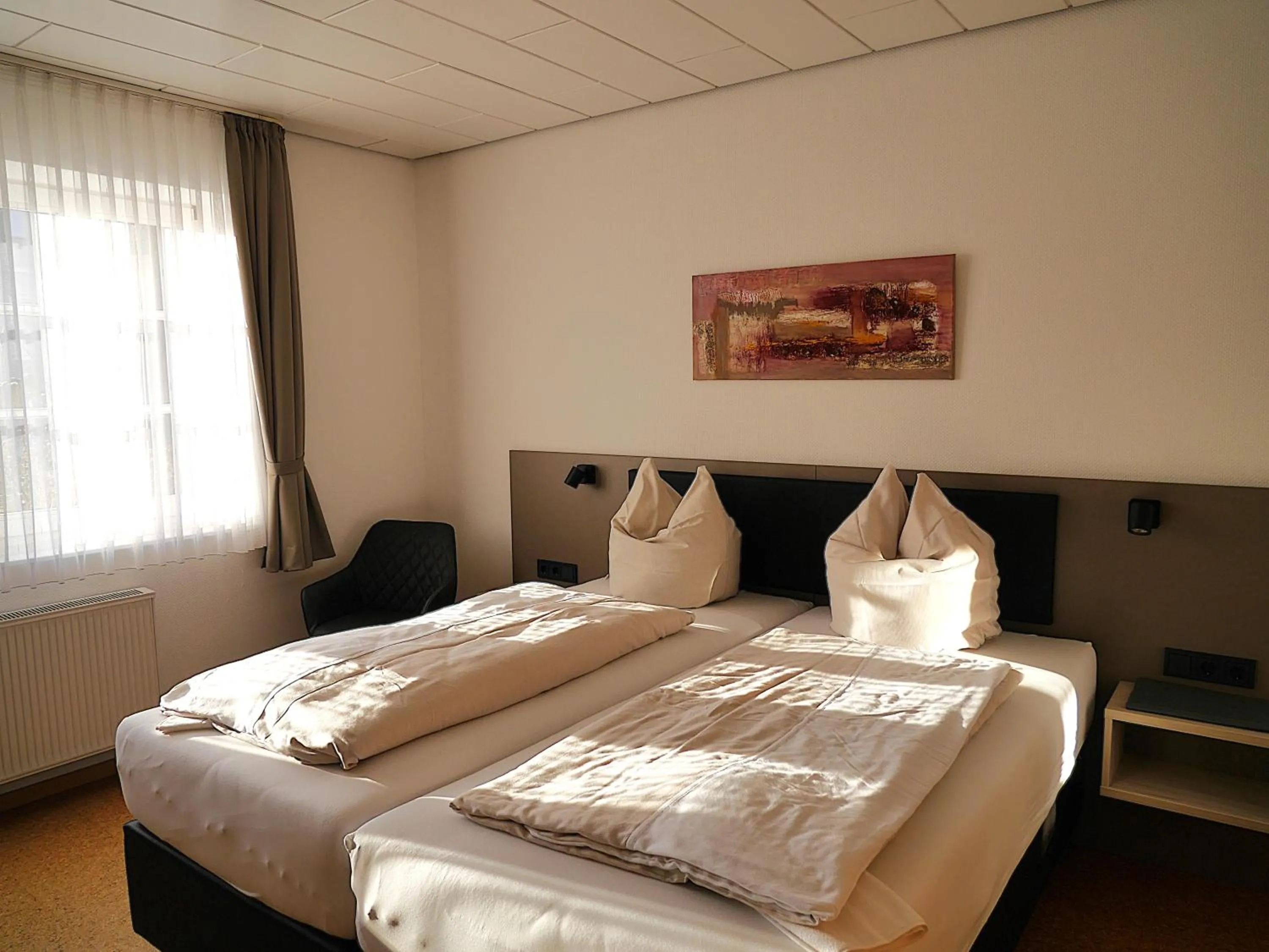 Bed in Gästezimmer Lammersmann