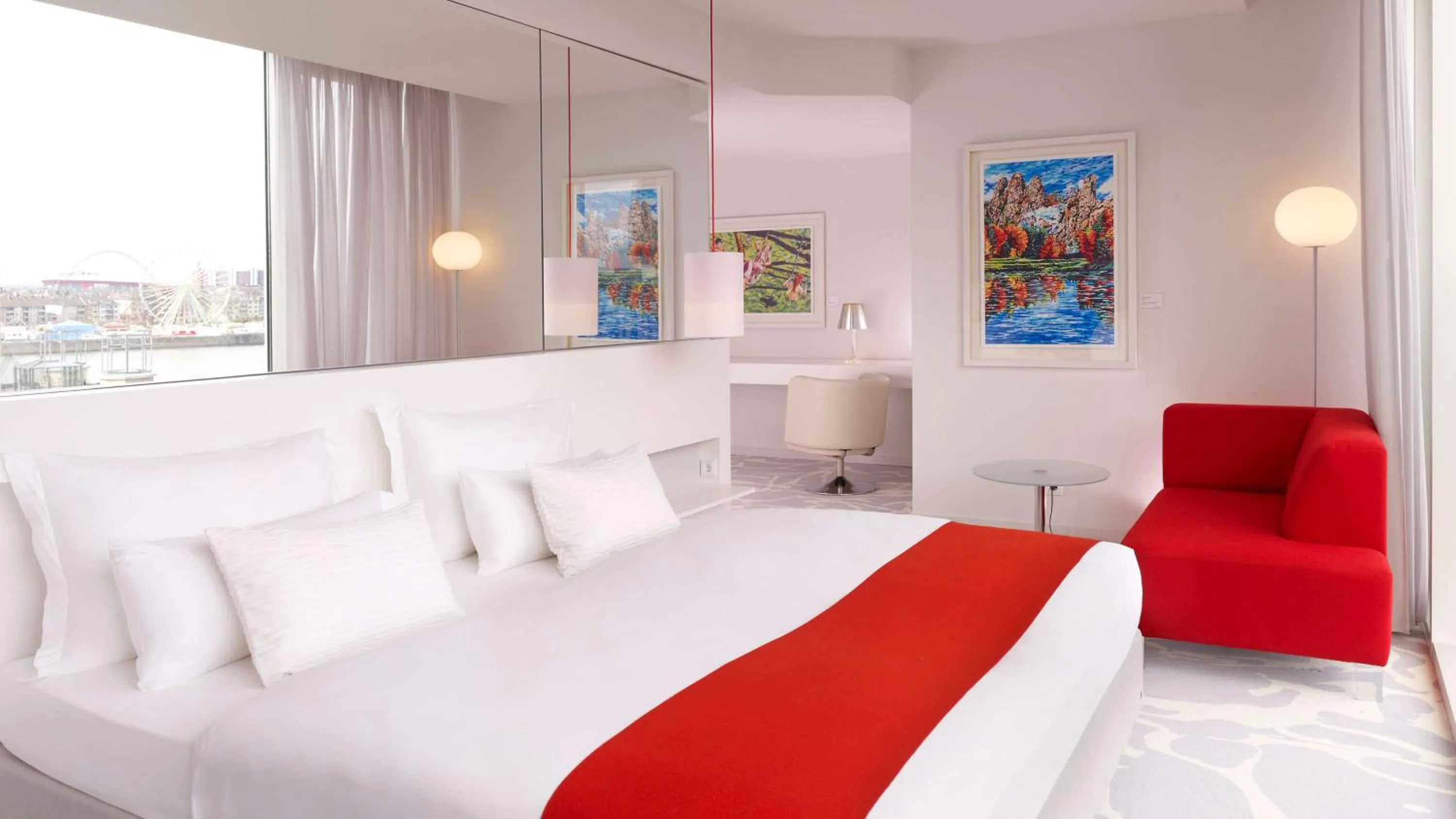 Bedroom, Bed in art'otel cologne, Powered by Radisson Hotels