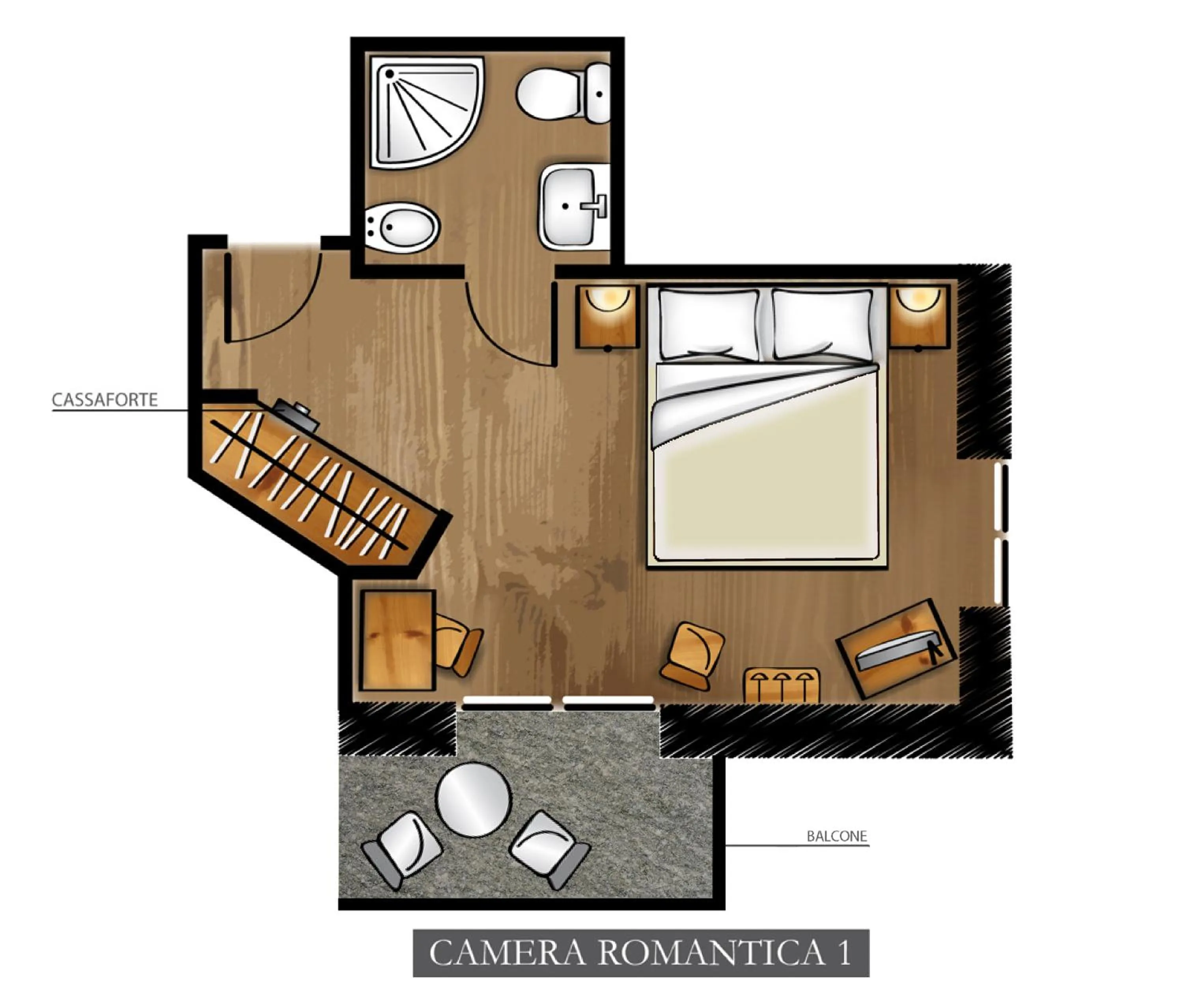 Floor plan in Hotel Du Grand Paradis - 1899 Auberge Boutique