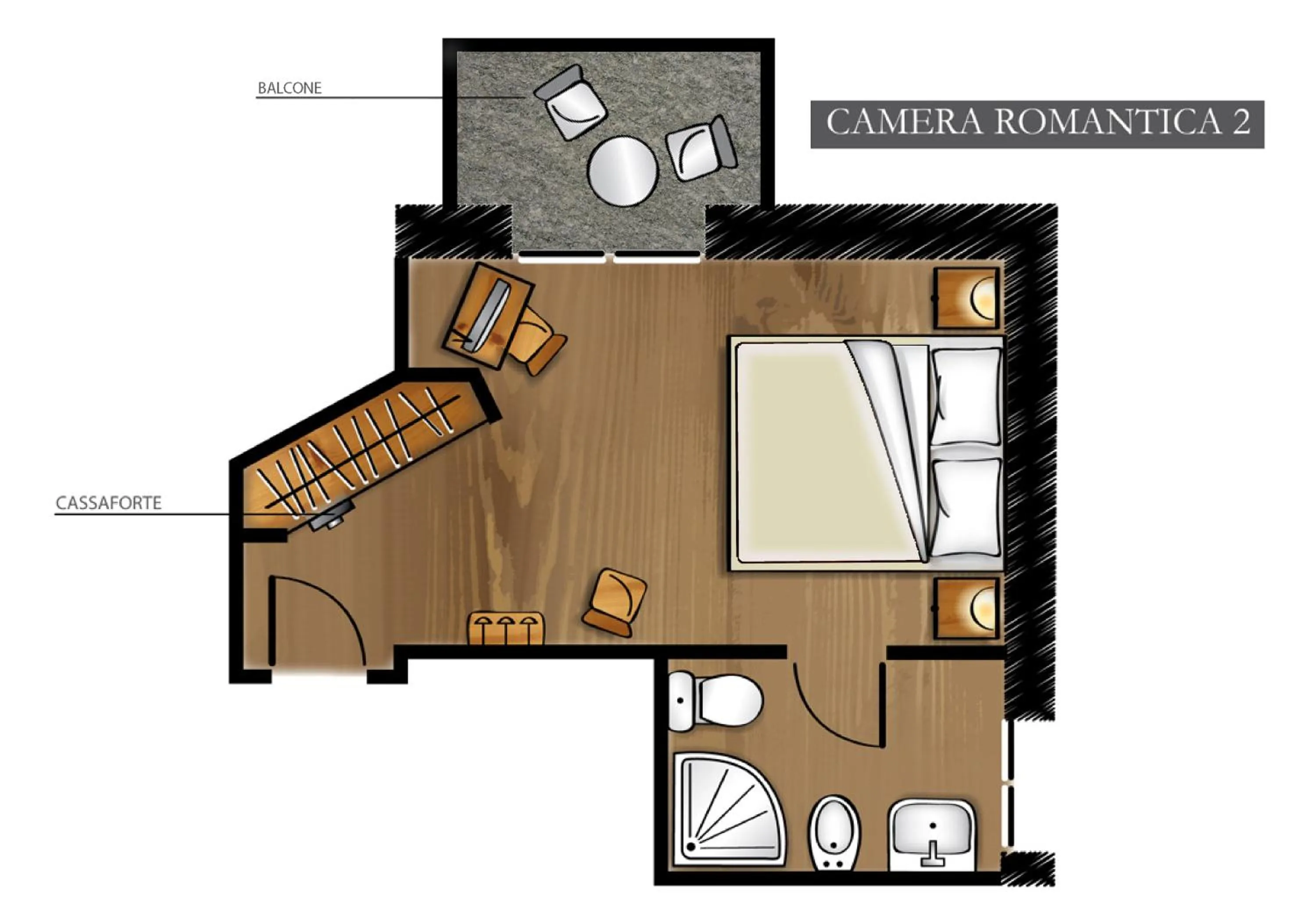 Floor plan in Hotel Du Grand Paradis - 1899 Auberge Boutique