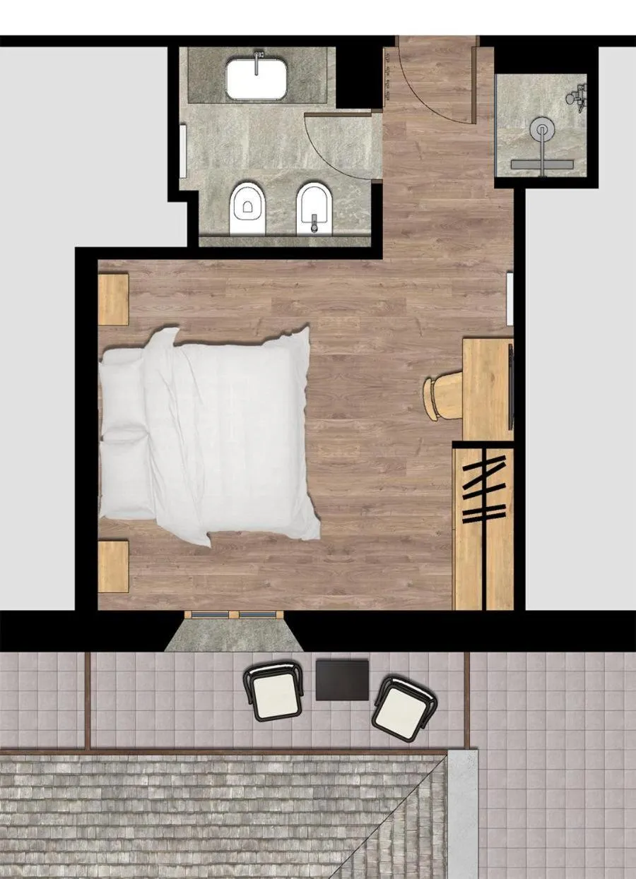 Bed in Hotel Sant'Orso - Mountain Lodge & Spa