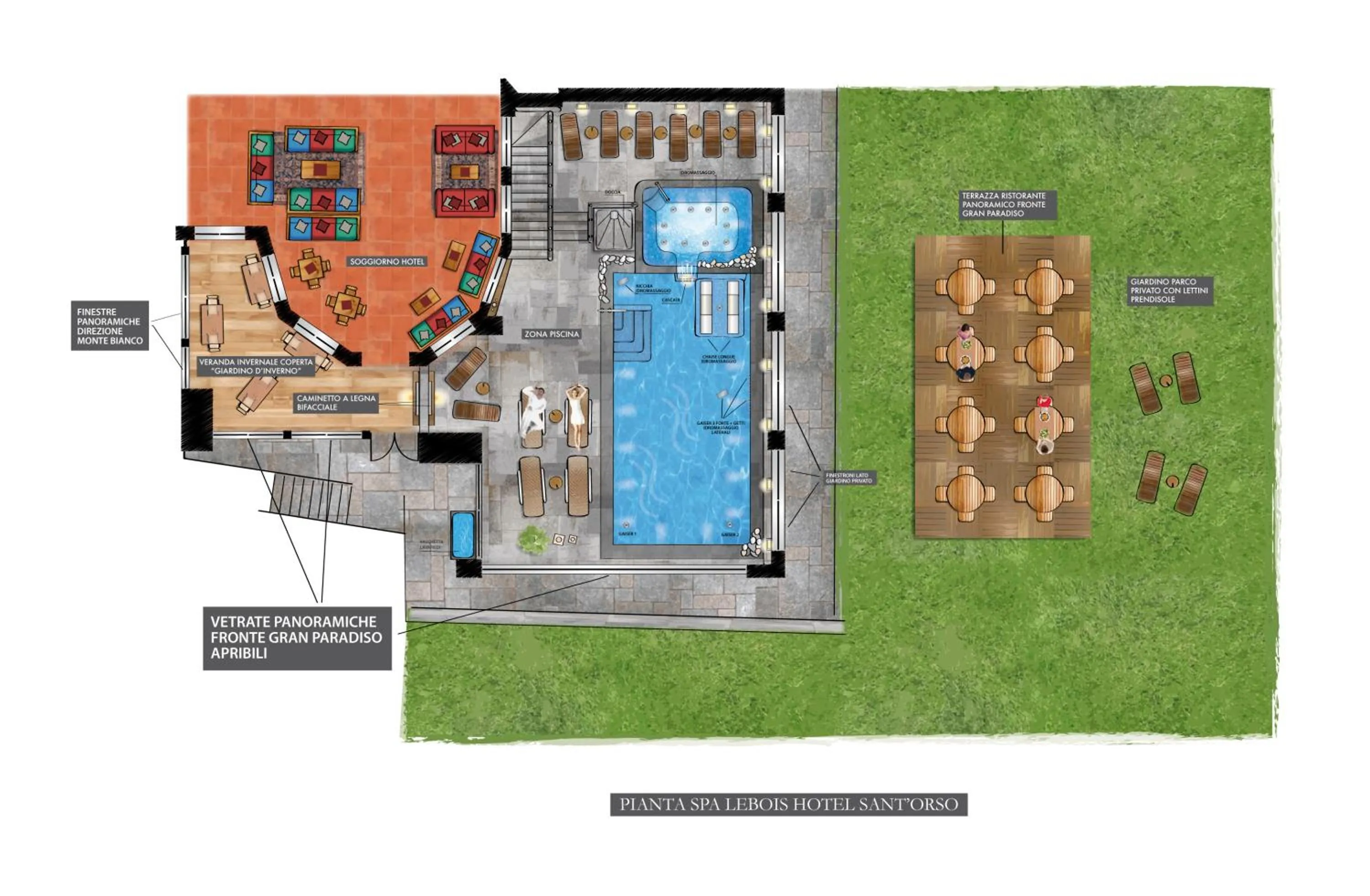 Floor plan in Hotel Sant'Orso - Mountain Lodge & Spa