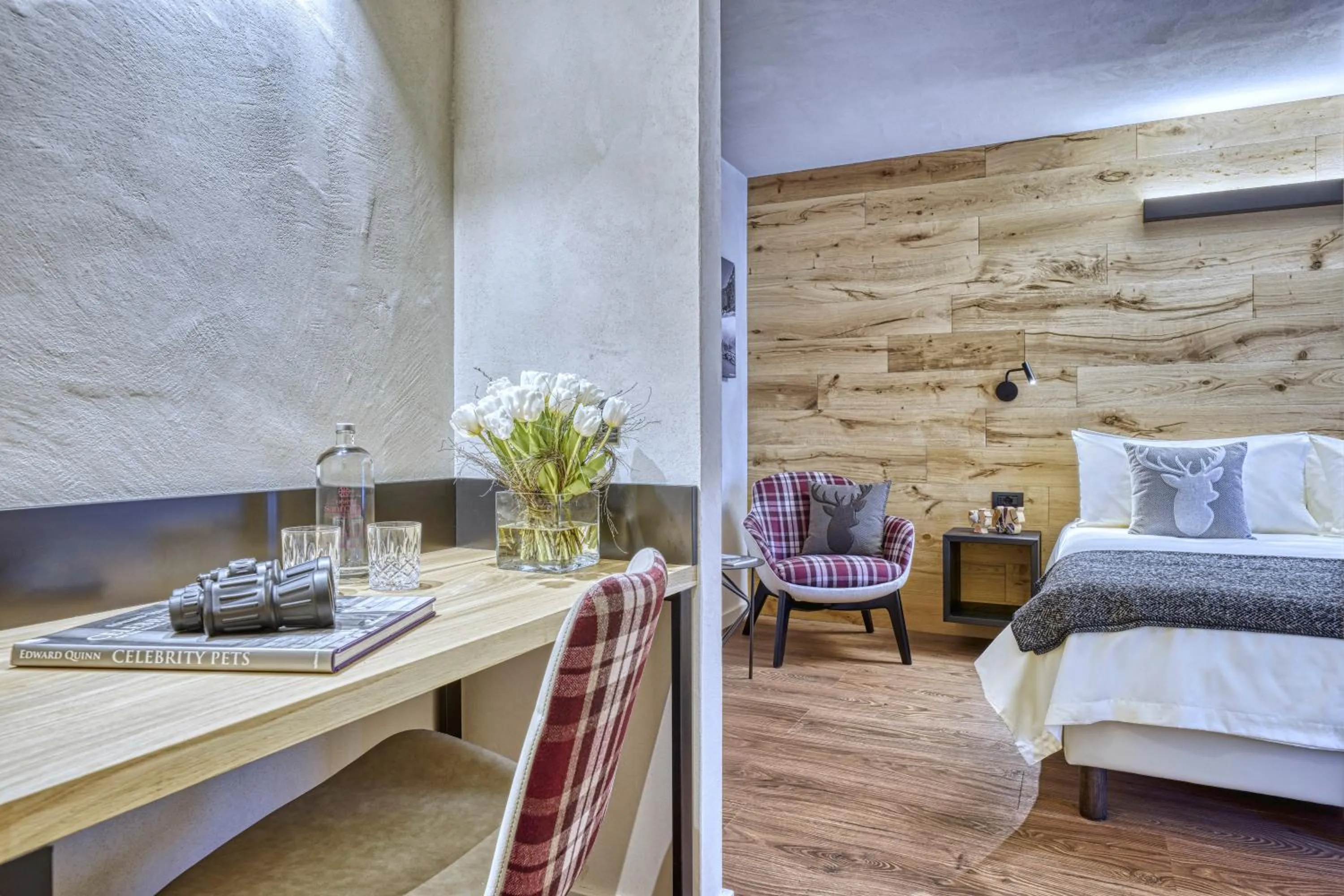 Bed in Hotel Sant'Orso - Mountain Lodge & Spa