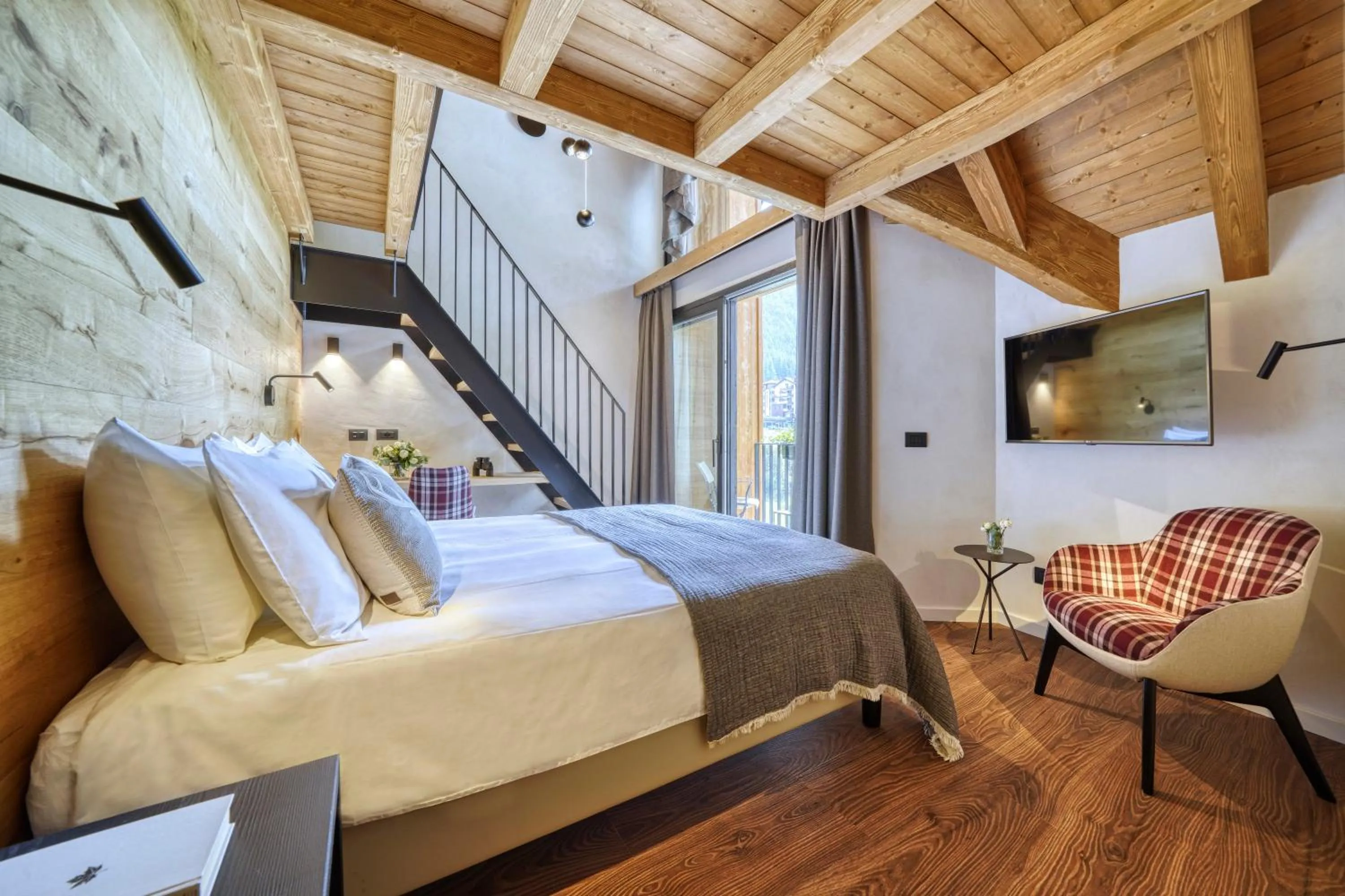 Bed in Hotel Sant'Orso - Mountain Lodge & Spa