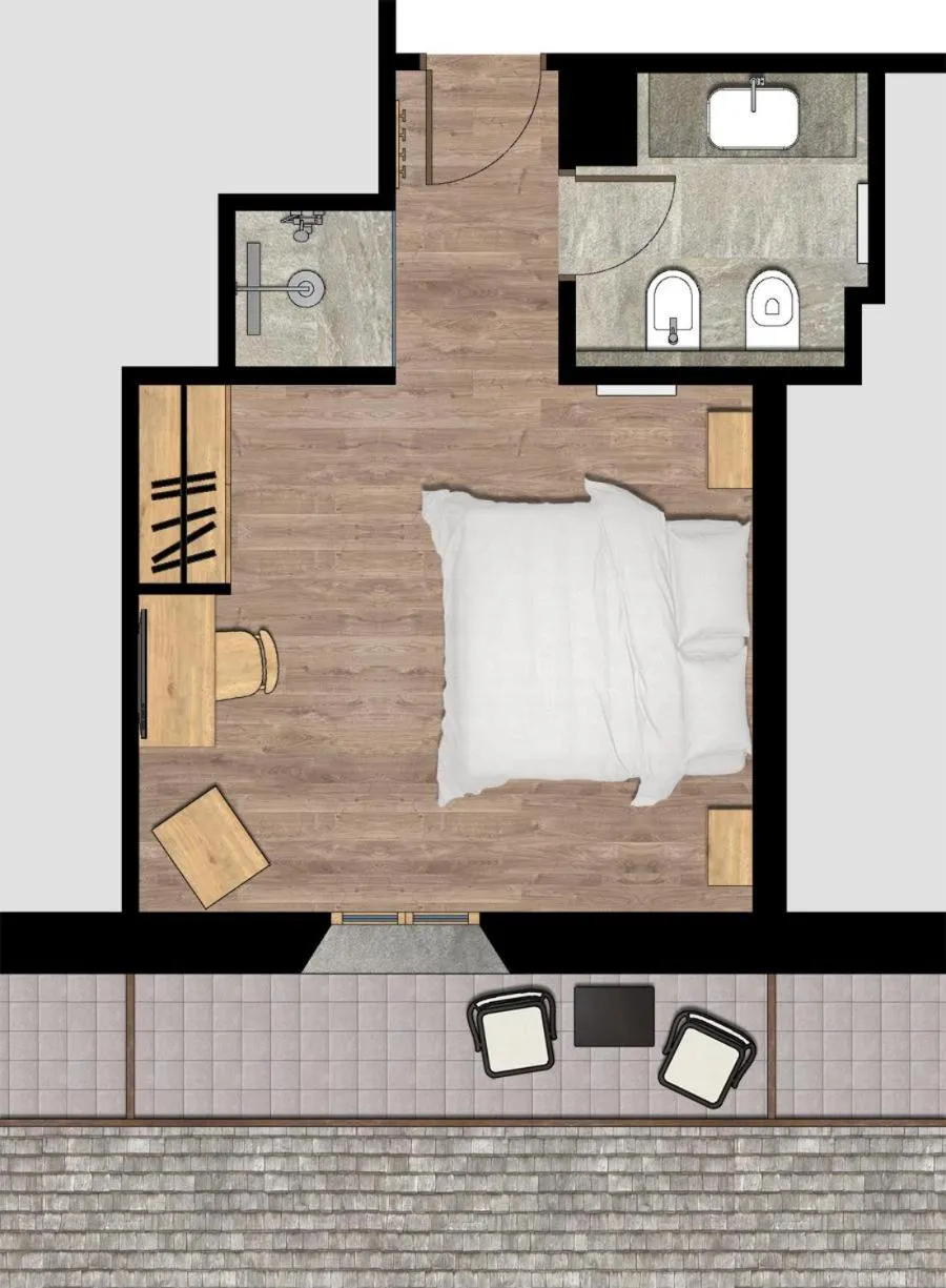 Bed in Hotel Sant'Orso - Mountain Lodge & Spa