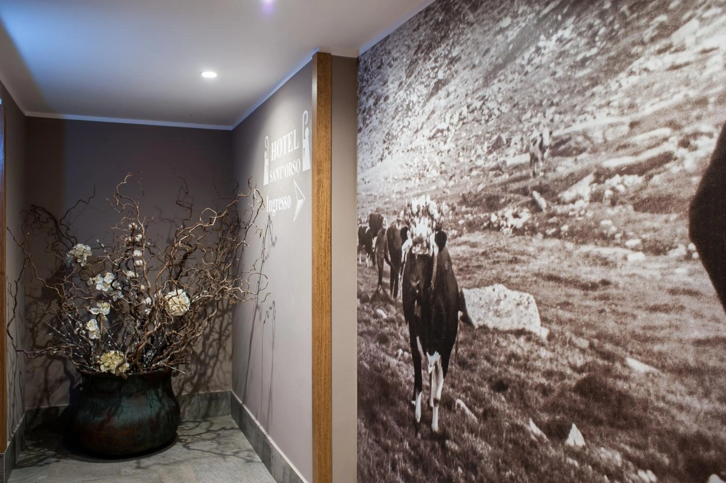 Decorative detail in Hotel Sant'Orso - Mountain Lodge & Spa