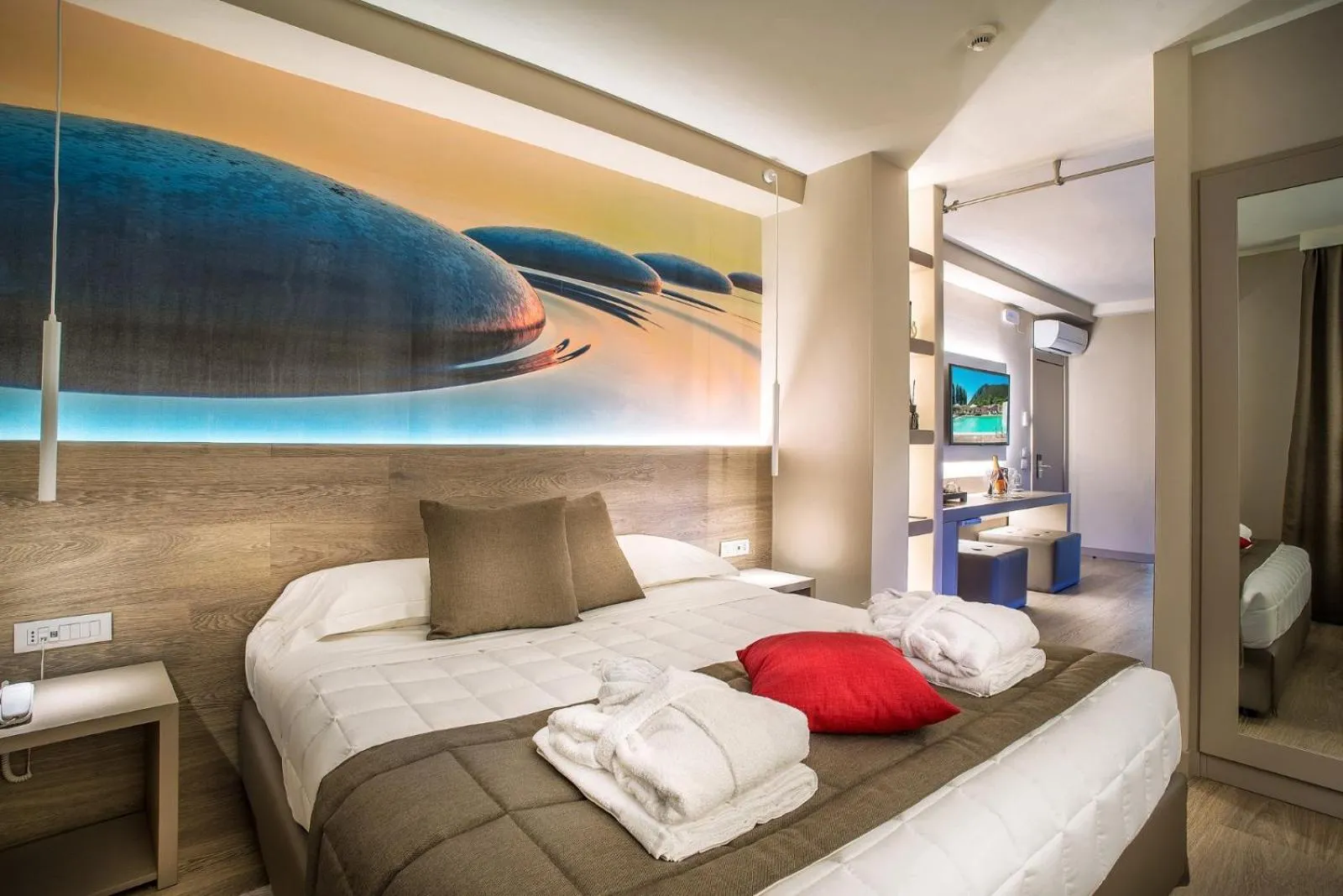 Bed in Guesia Village Hotel e Spa