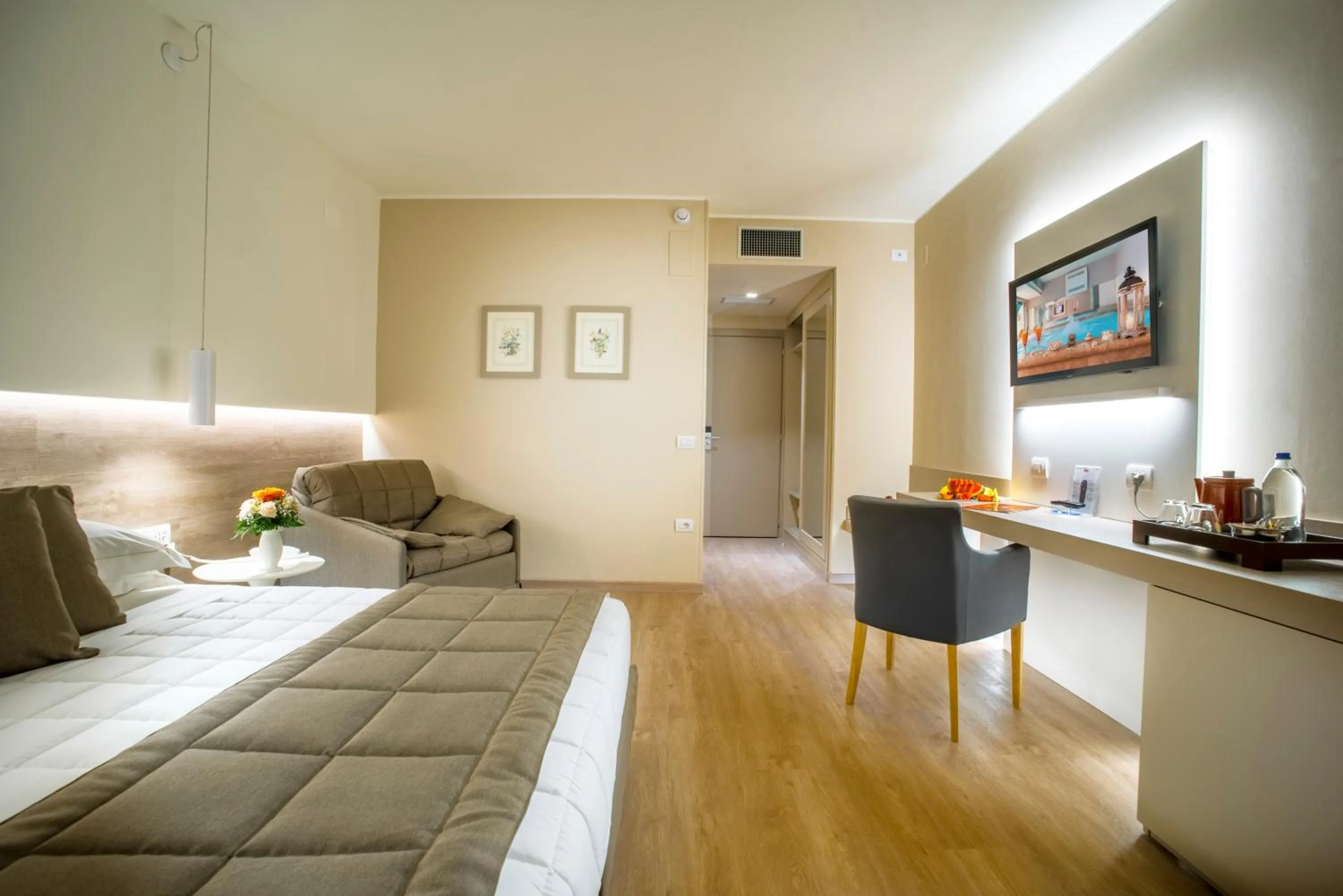 Bed in Guesia Village Hotel e Spa