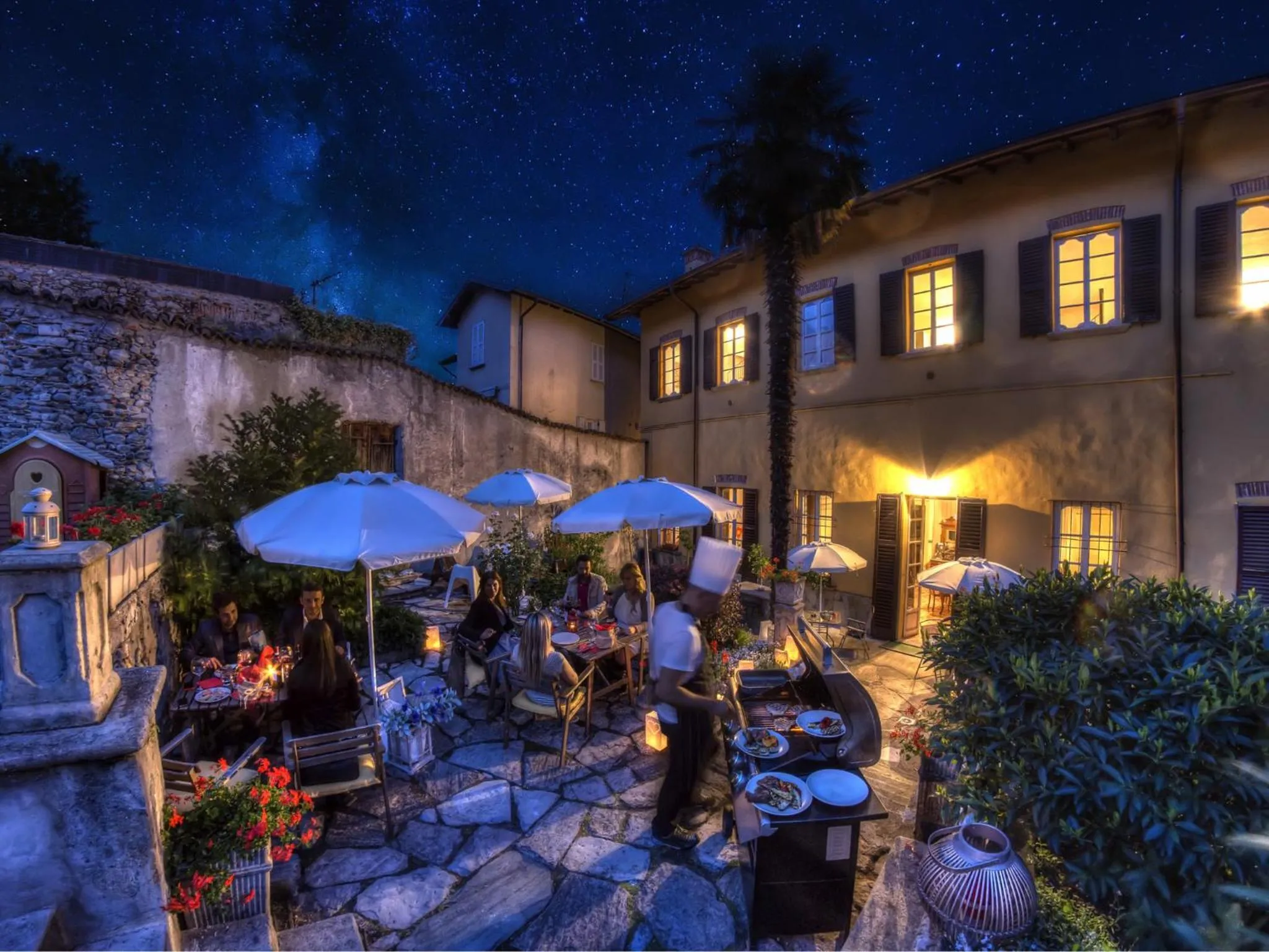 Garden in VILLA VINICIA, pool, jacuzzi, airco